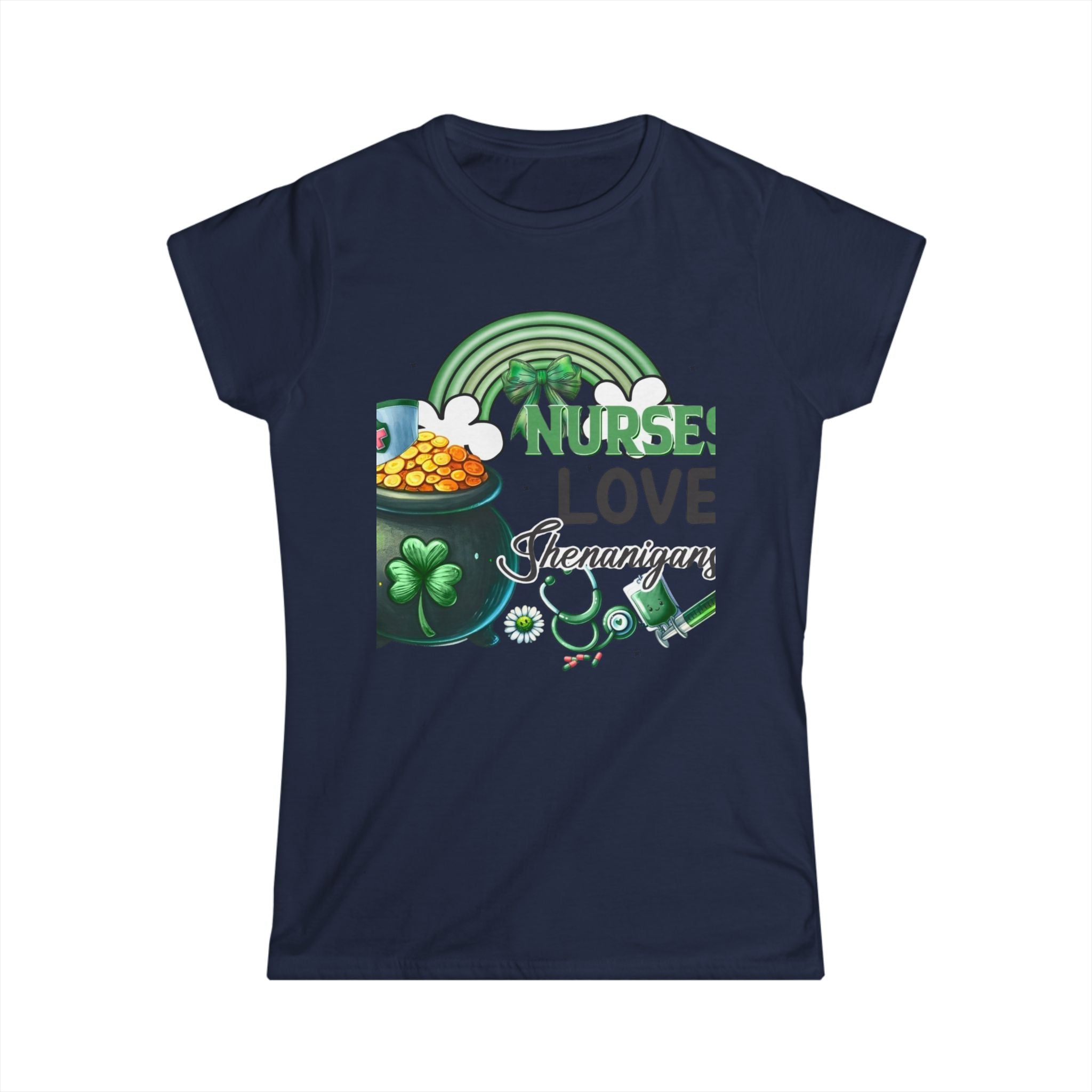 Nurse Shamrock Cotton Tee