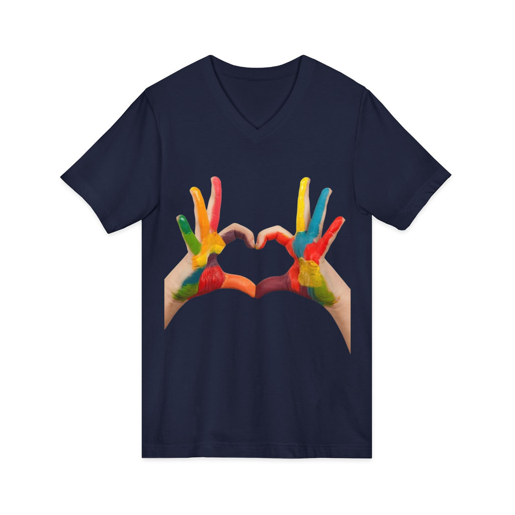 Unisex Jersey Short Sleeve V-Neck Tee