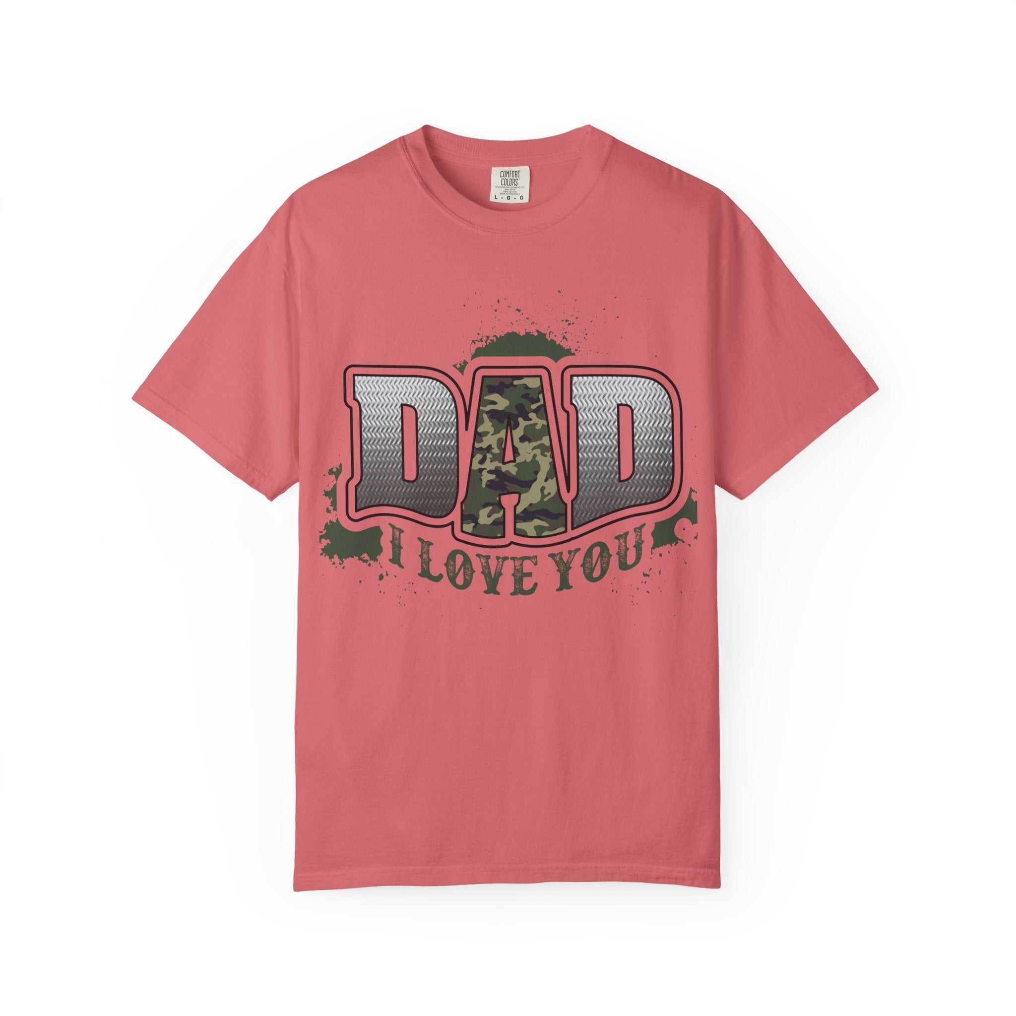 Dad I Love You Camo Graphic T-Shirt