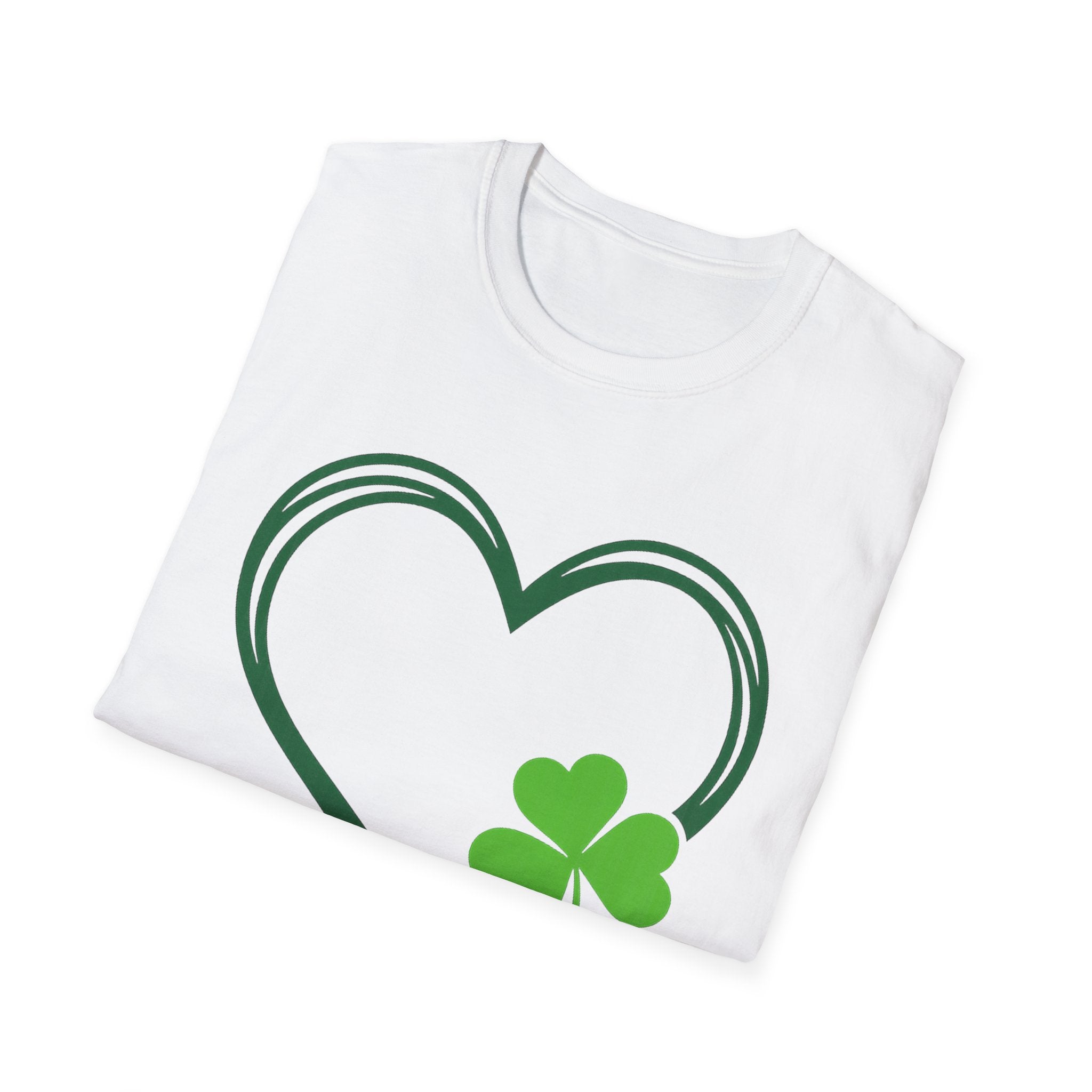 Soft Cotton Shamrock Heart Tee