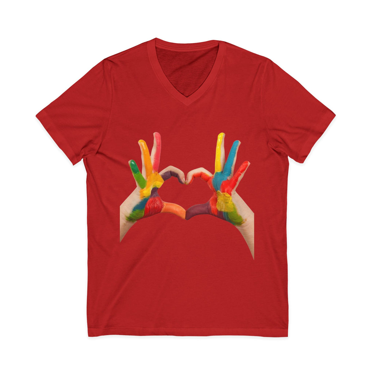 Unisex Jersey Short Sleeve V-Neck Tee