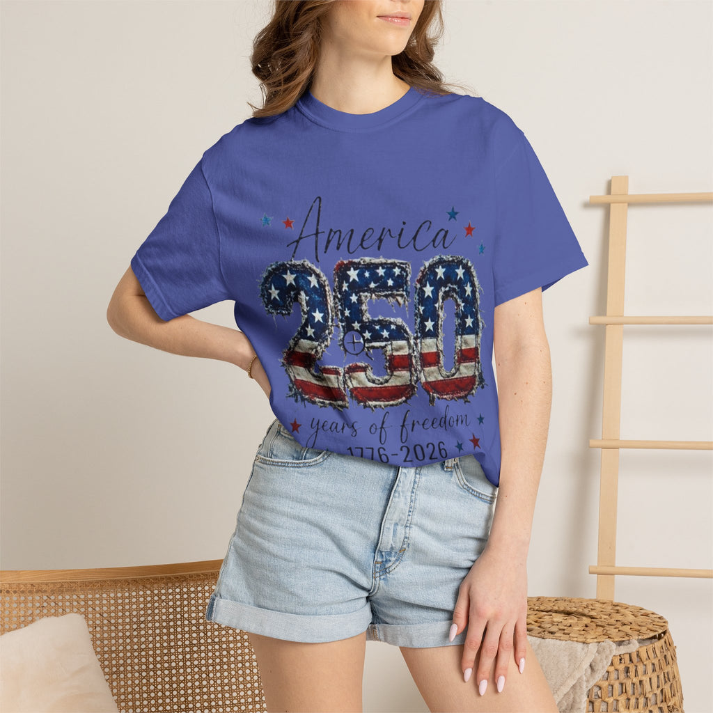 America 250 T-Shirt — 1776–2026 Stars & Stripes Patriotic Tee