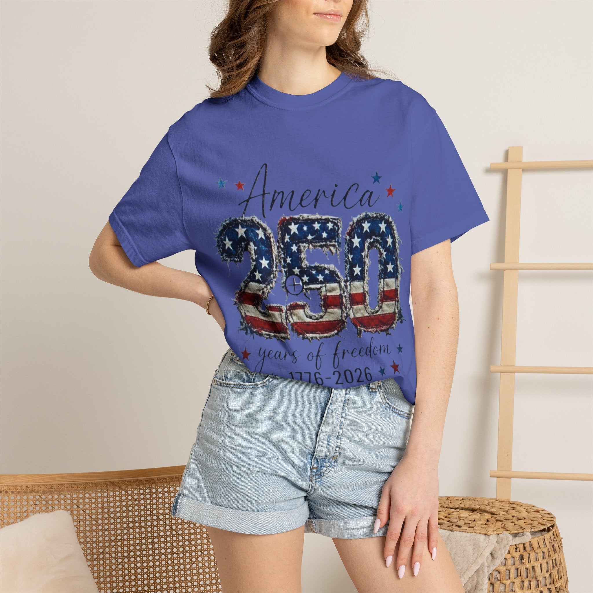 America 250 T-Shirt — 1776–2026 Stars & Stripes Patriotic Tee