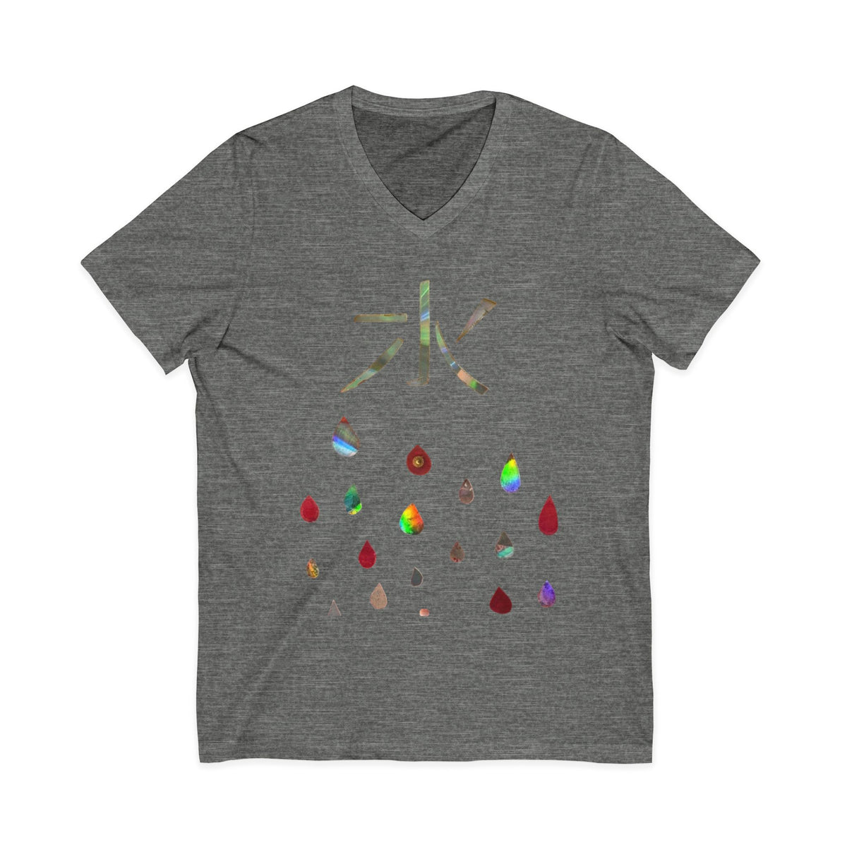 Unisex Jersey Short Sleeve V-Neck Tee
