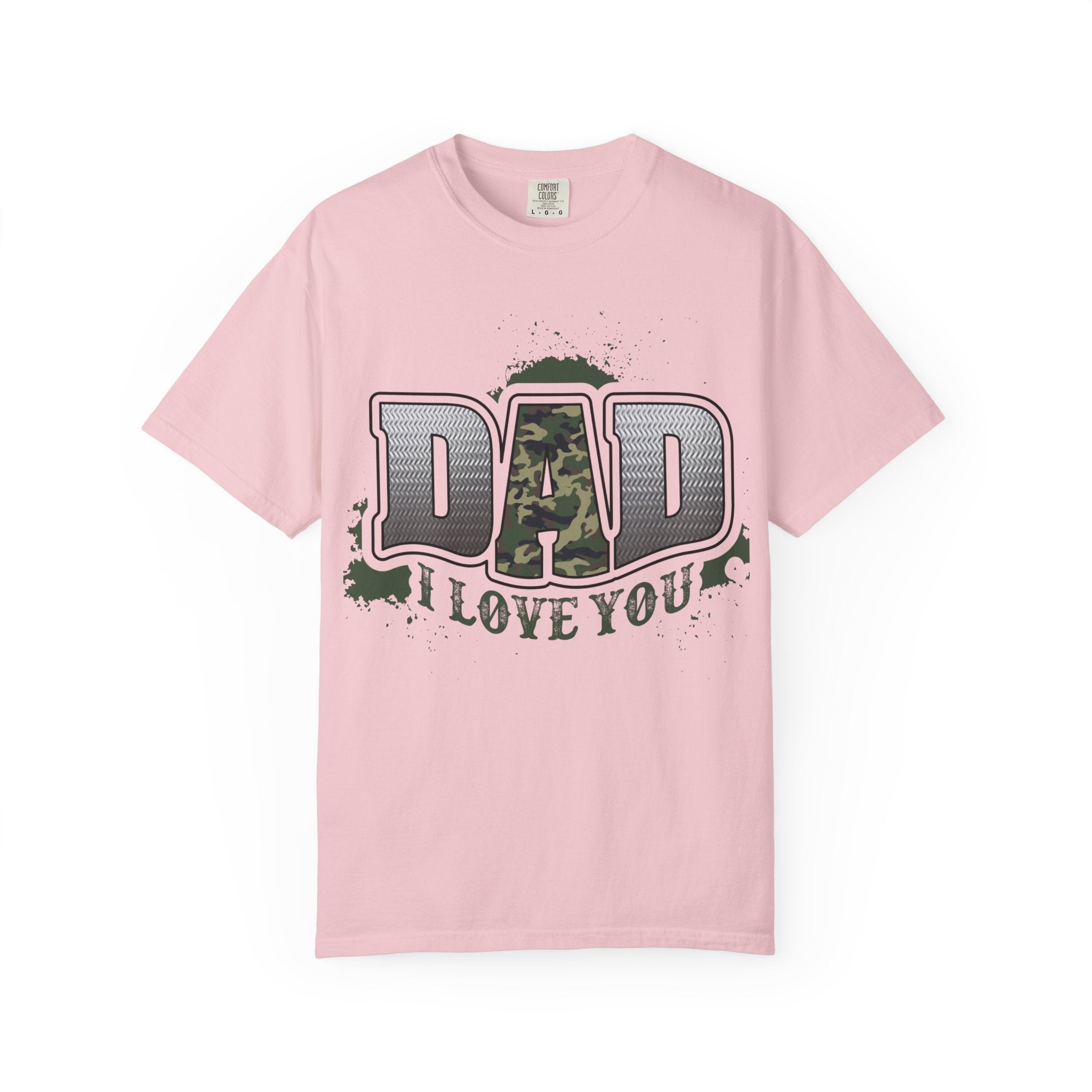Dad I Love You Camo Graphic T-Shirt
