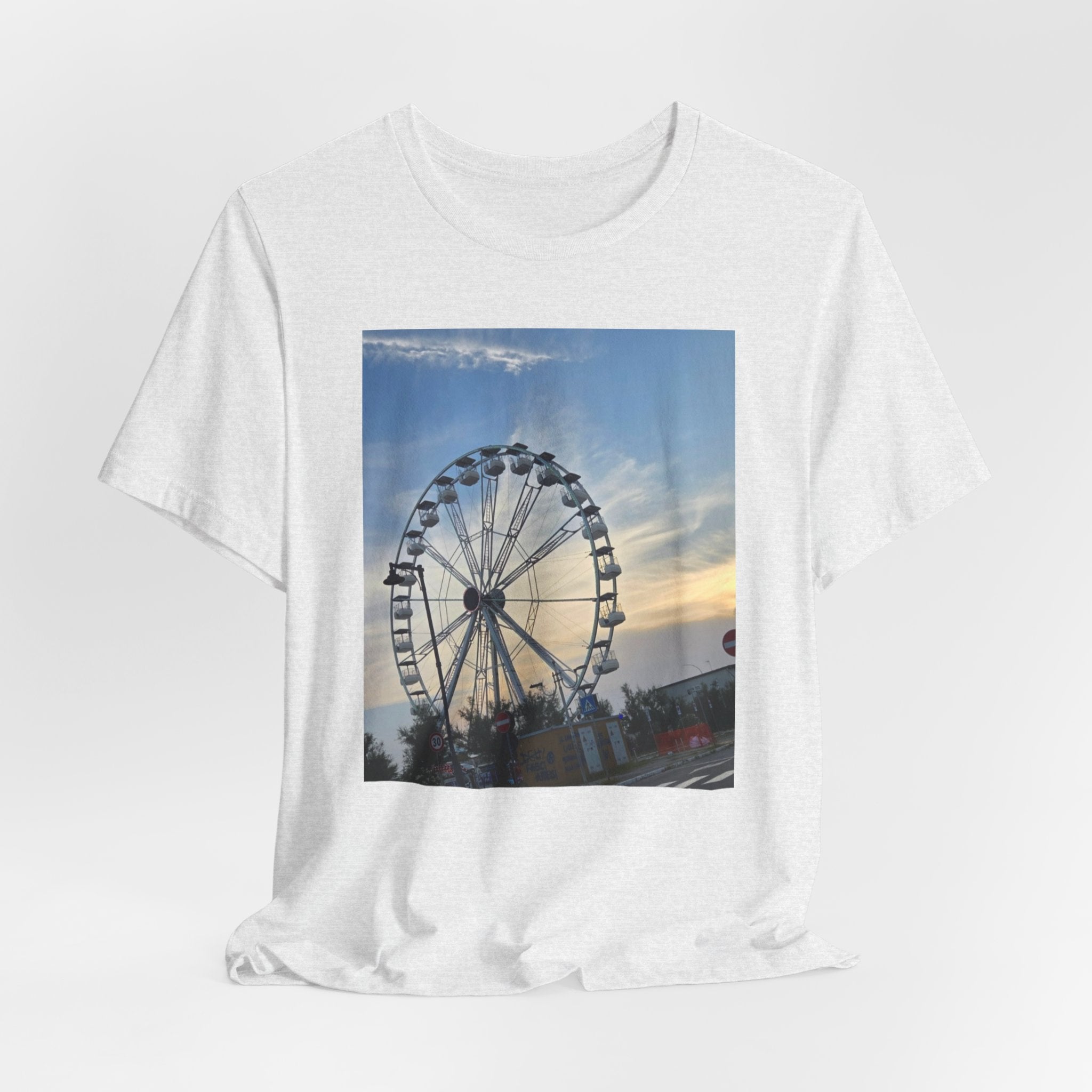 Ferris Wheel Sunset T-Shirt — Carnival Photo Tee