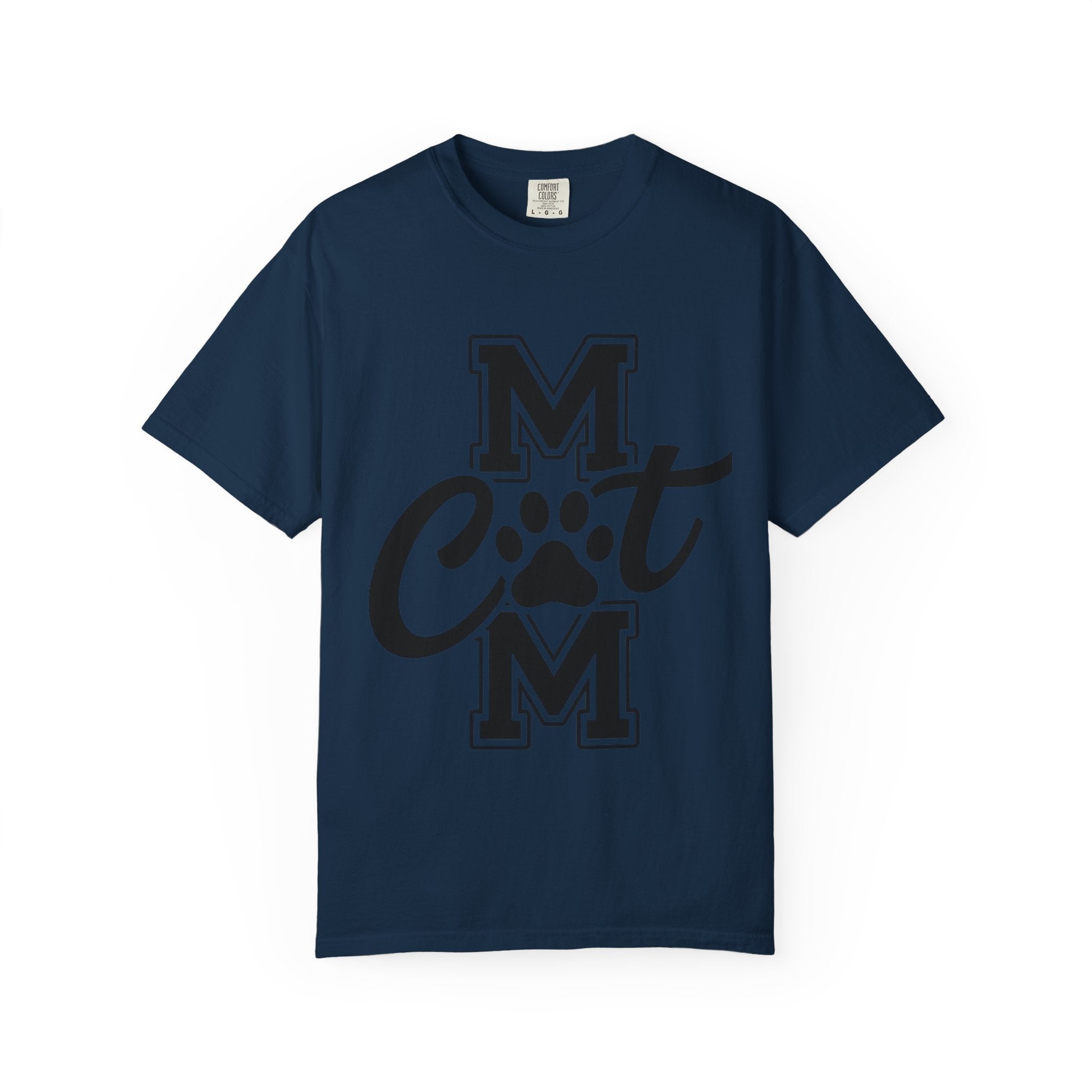 Garment-Dyed Cat Mom Tee