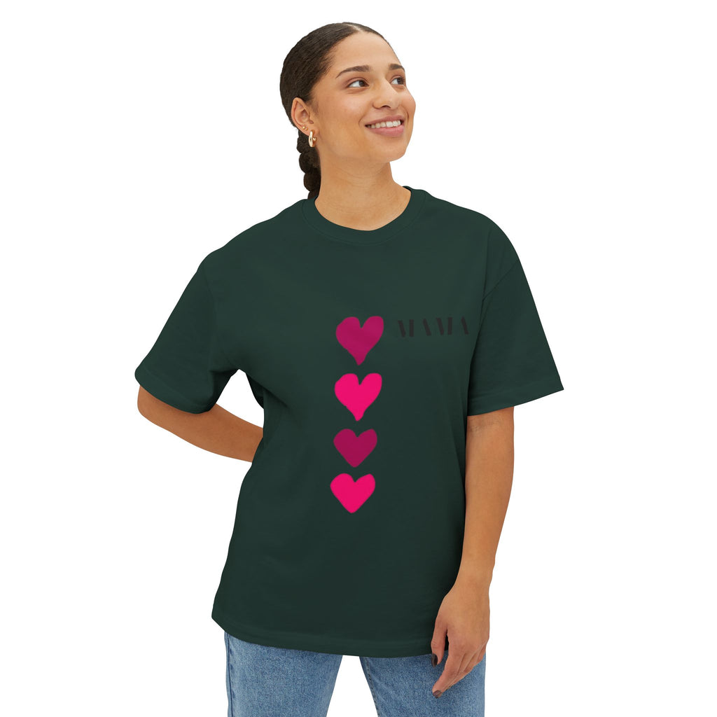 Oversized Cotton Mom Bear Tee