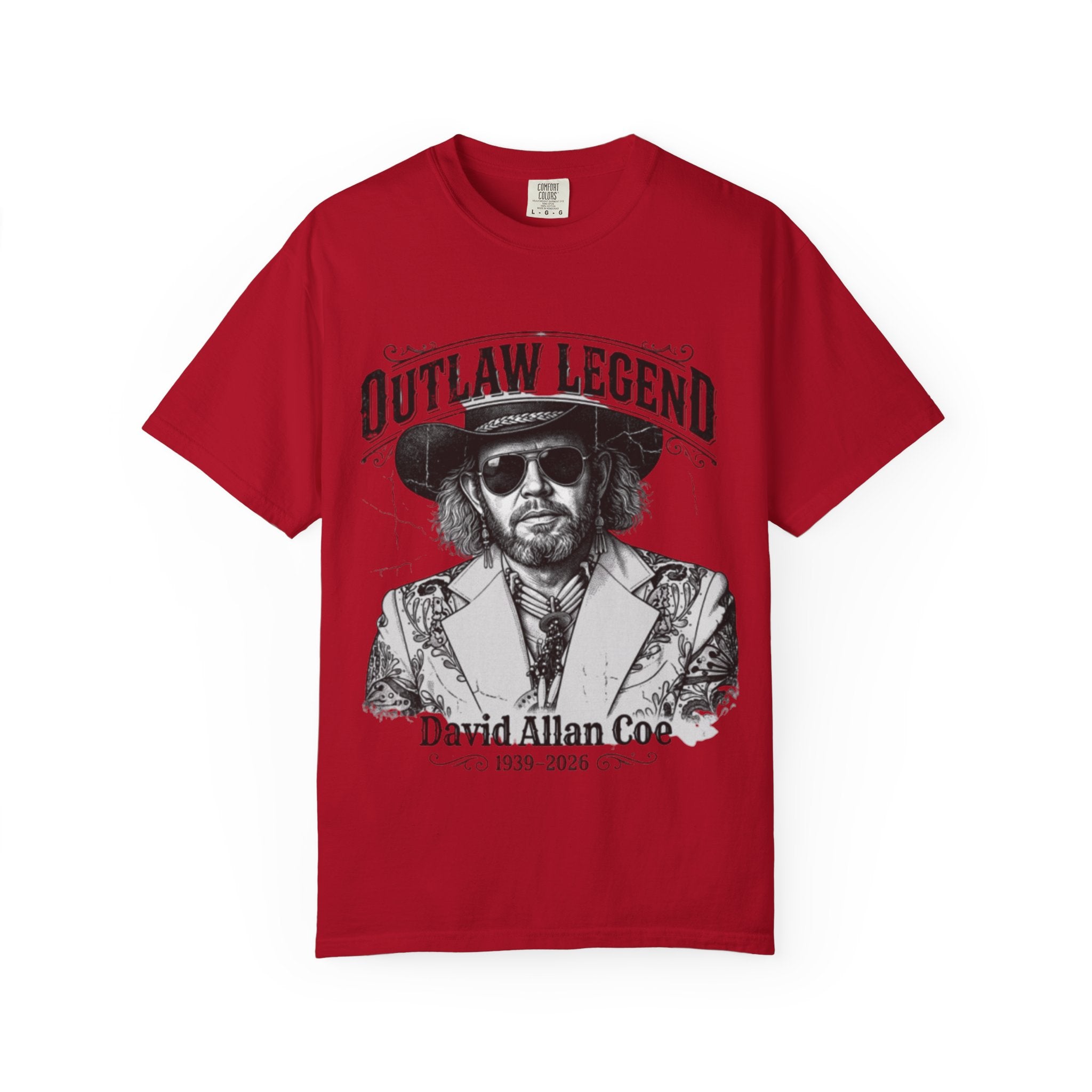 Outlaw Legend Tribute T-Shirt — David Allan Coe Memorial Graphic Tee