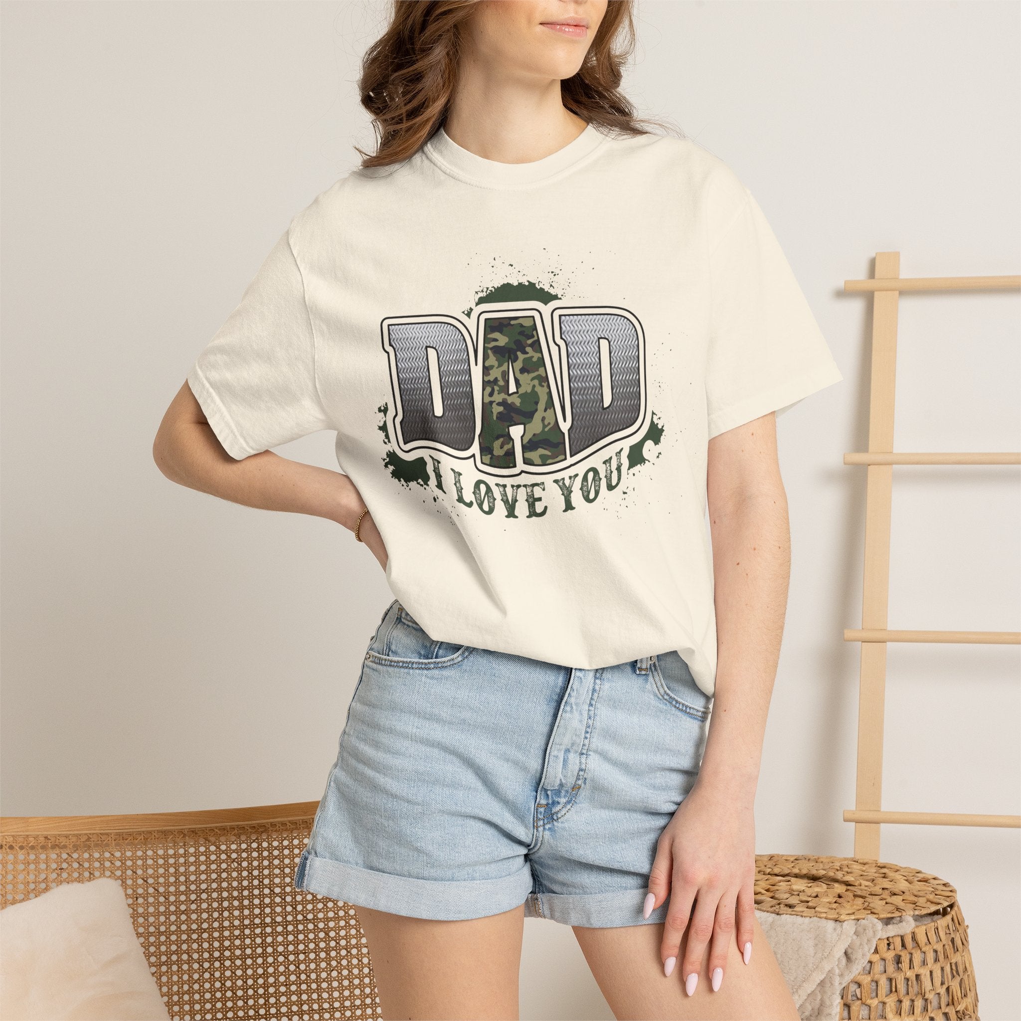 Dad I Love You Camo T-Shirt