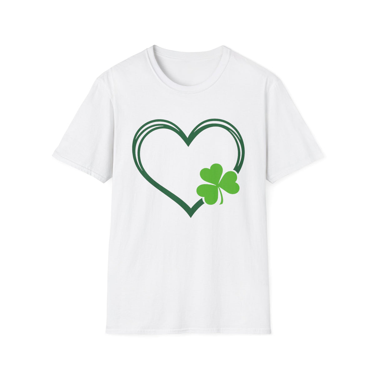 Shamrock Heart T-Shirt — St. Patrick's Day Lucky Clover Tee