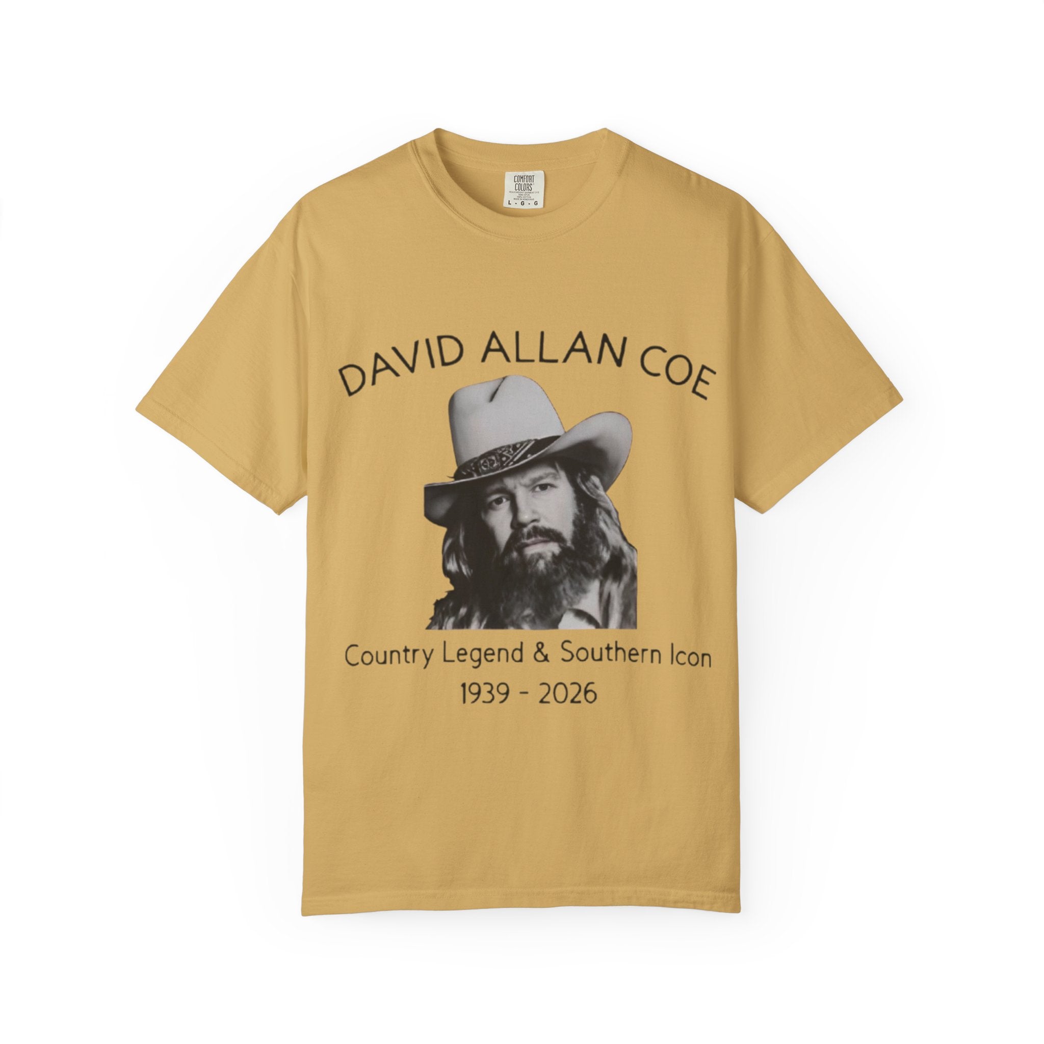 David Allan Coe Tribute T-Shirt – Vintage Cotton Memorial Tee