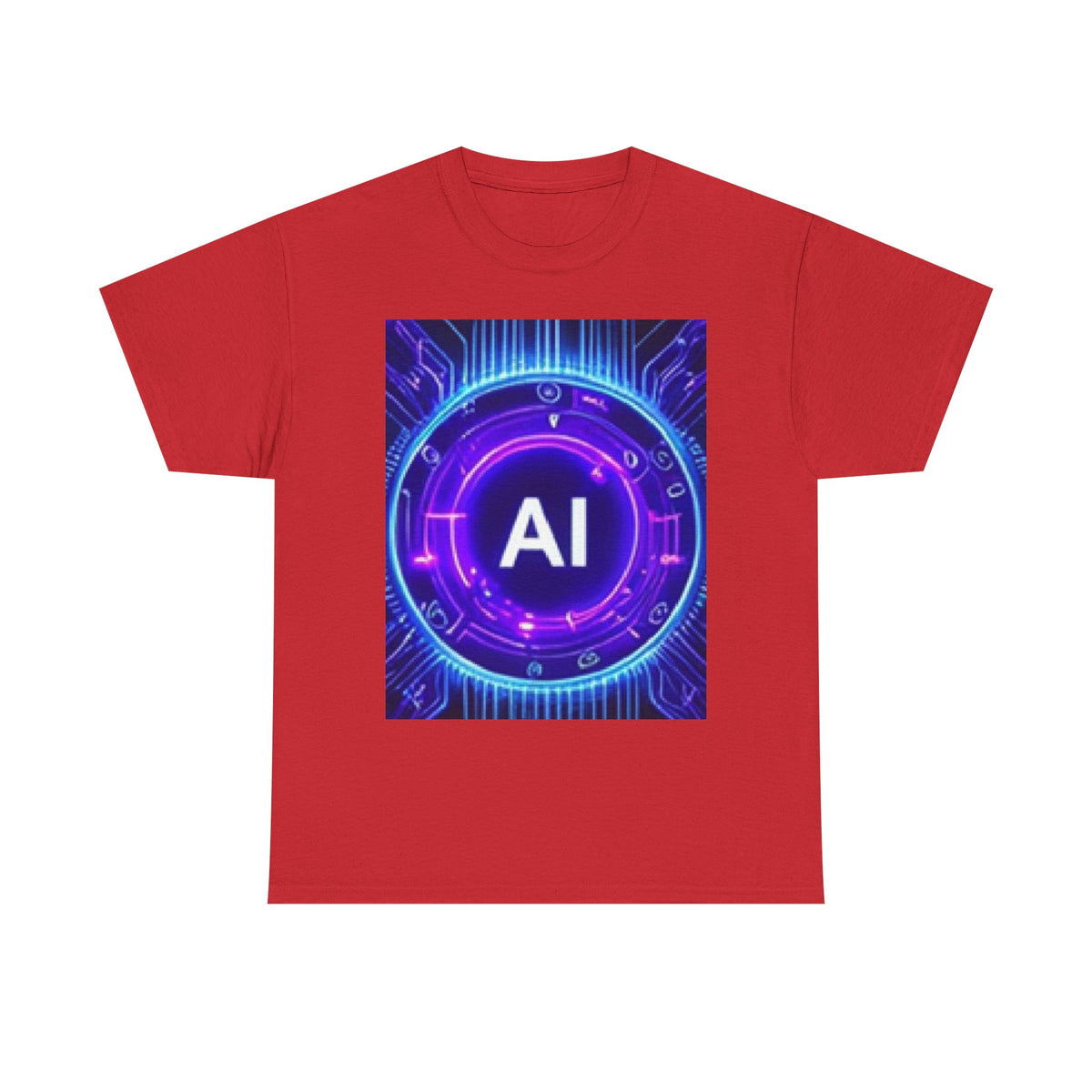 AI Circuit Tee — Futuristic Tech Graphic T-Shirt