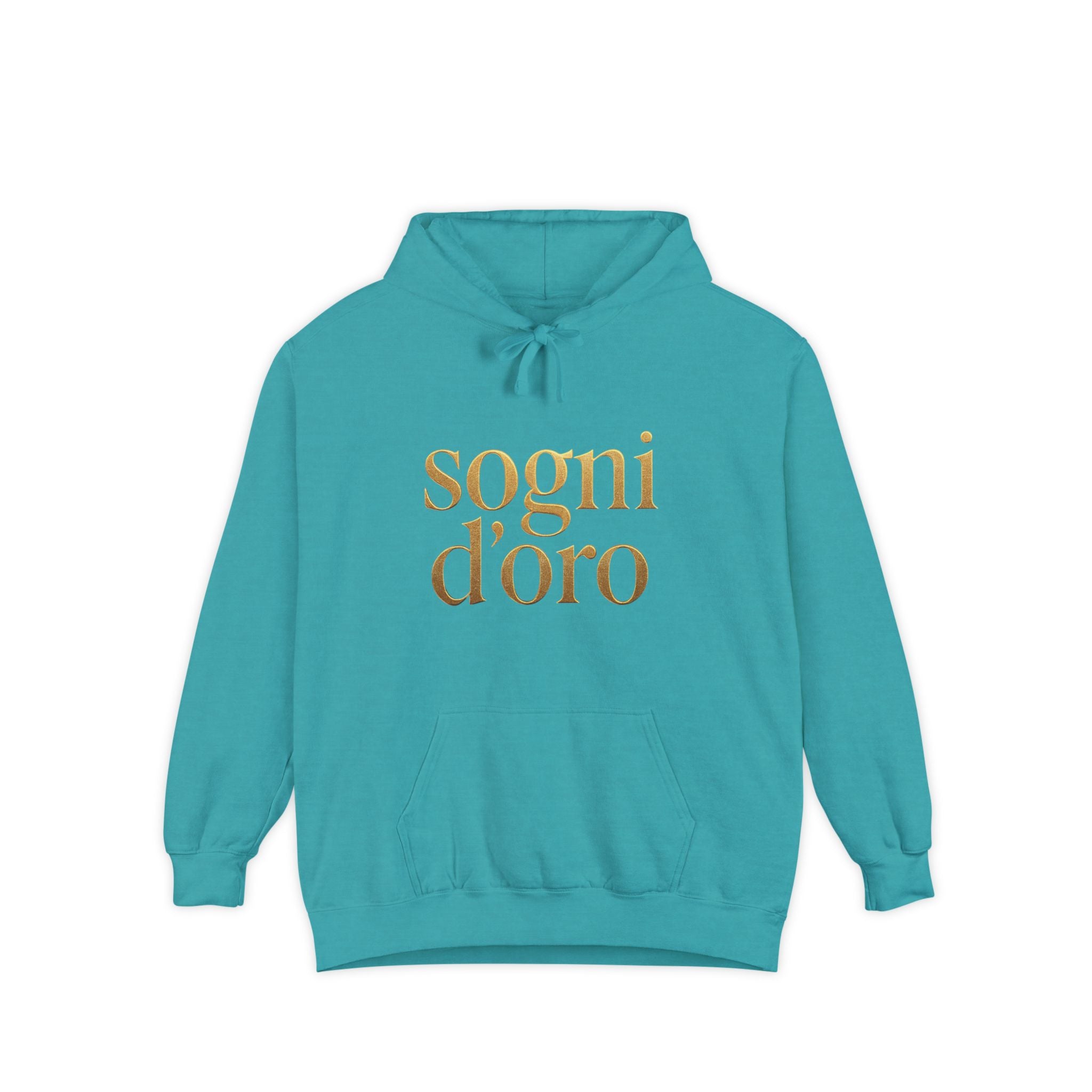 Heavyweight Gold-Print Hoodie