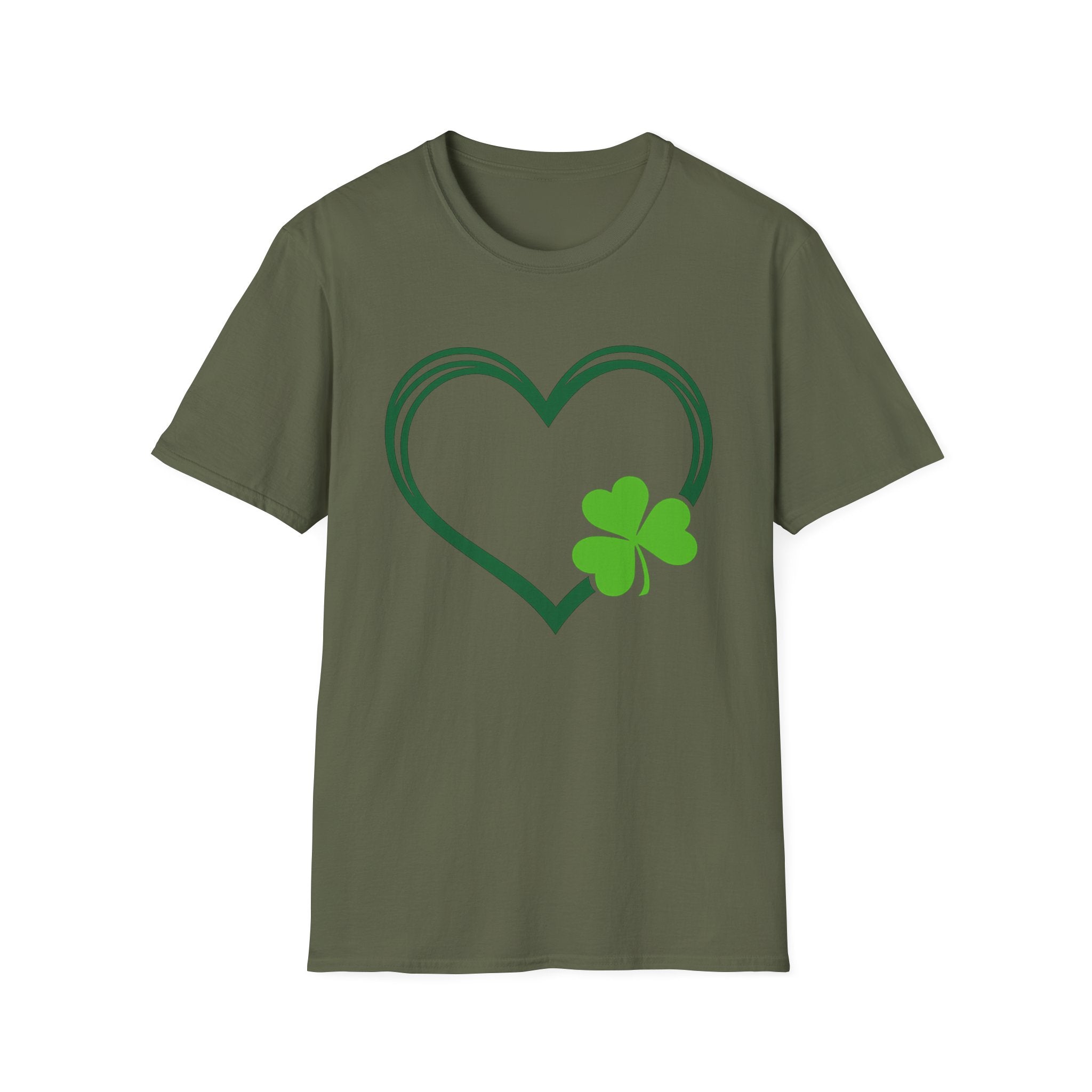 Soft Cotton Shamrock Heart Tee