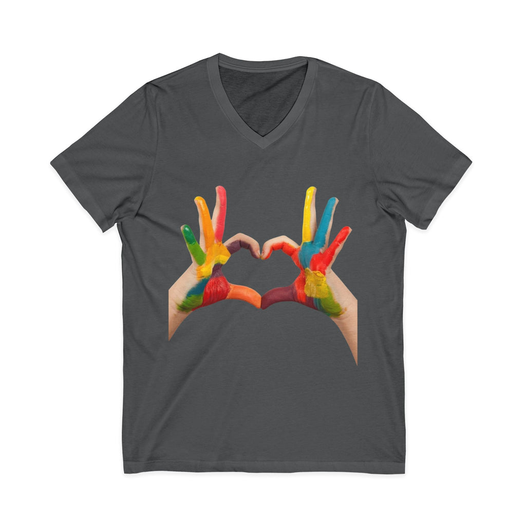 Unisex Jersey Short Sleeve V-Neck Tee