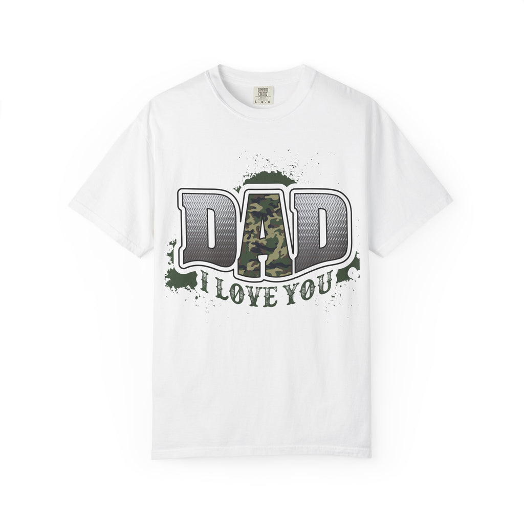 Dad I Love You Camo Graphic T-Shirt