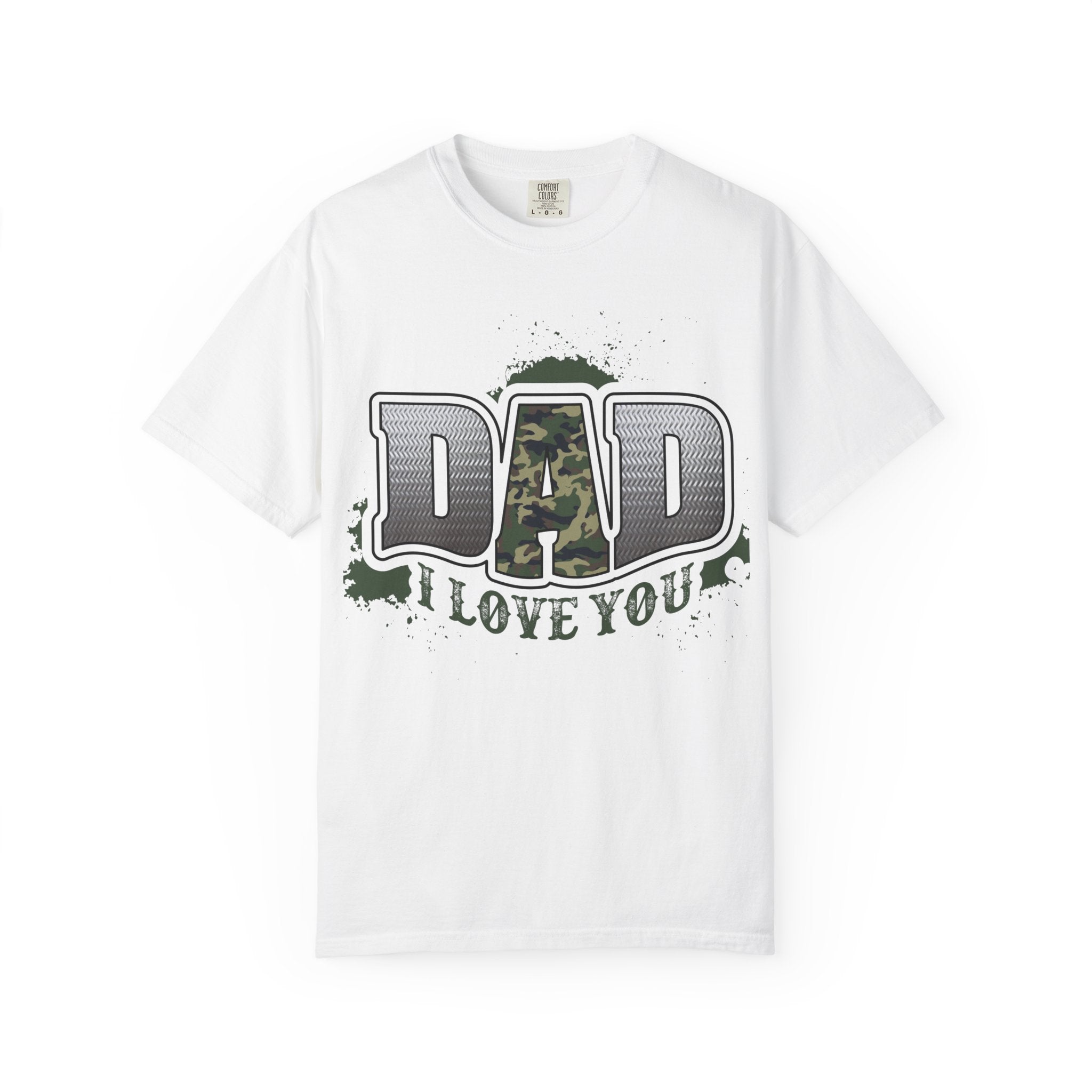 Dad I Love You Camo Graphic T-Shirt