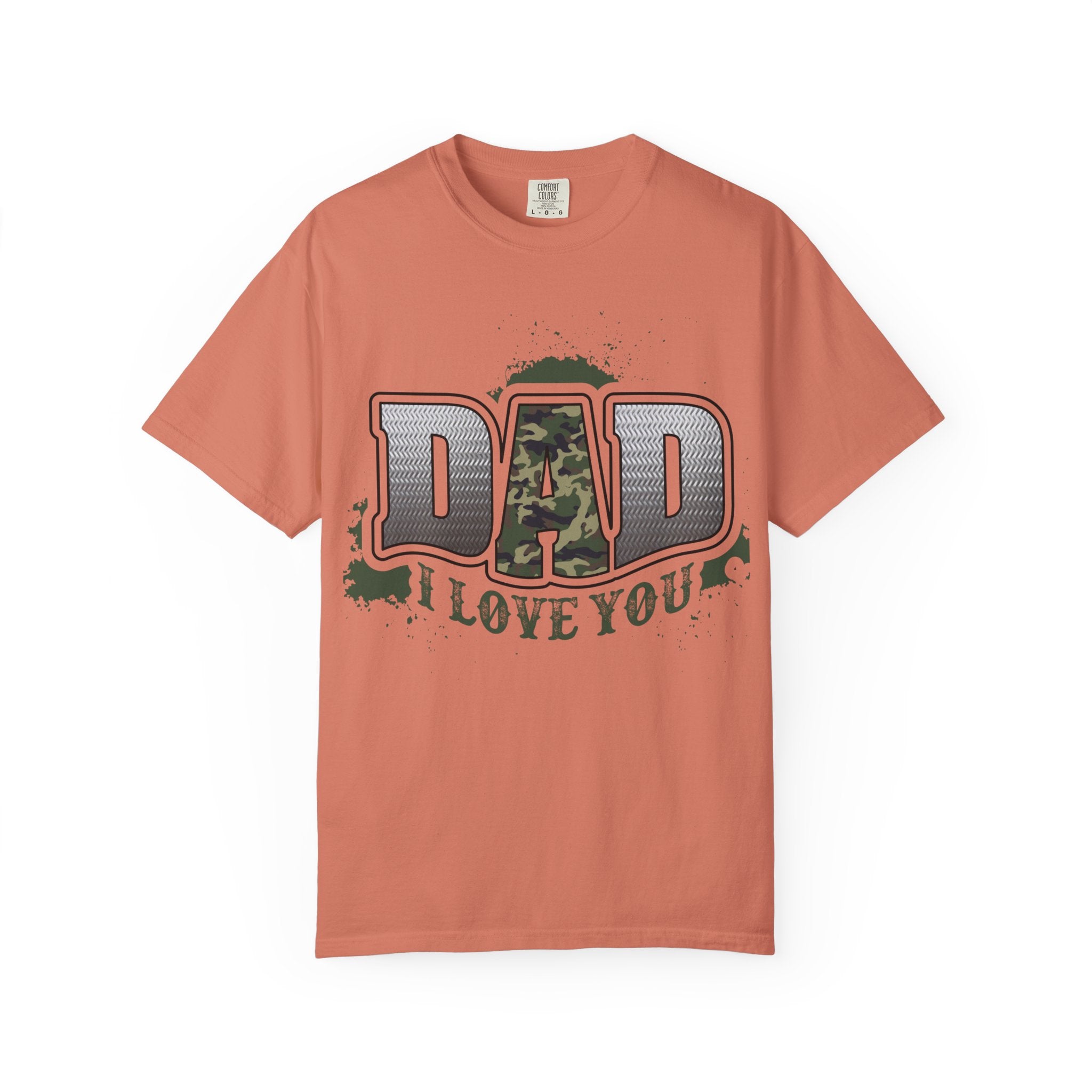 Dad I Love You Camo Graphic T-Shirt