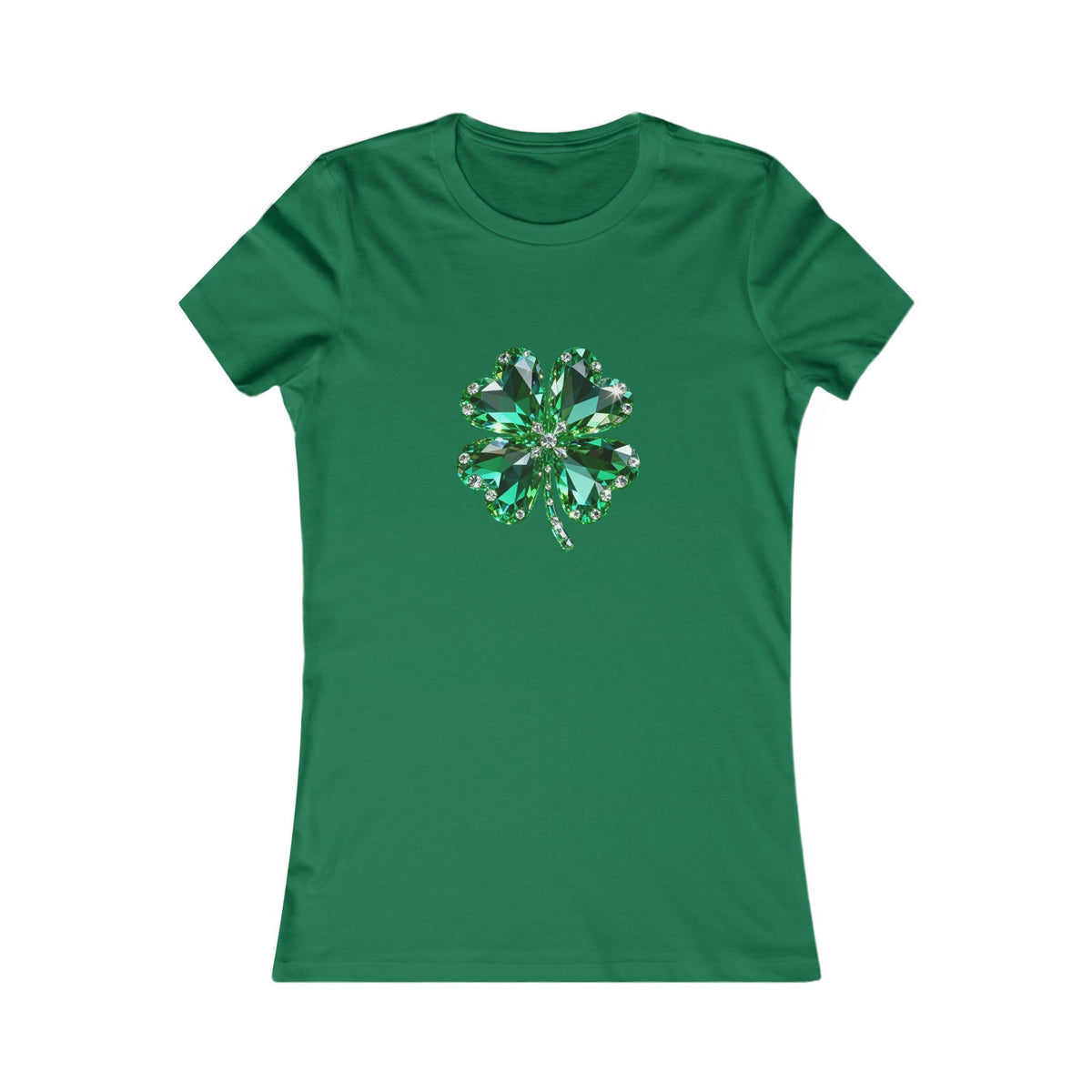 Women's T‑Shirt — Green Shamrock Clover Graphic St. Patrick's Day Tee