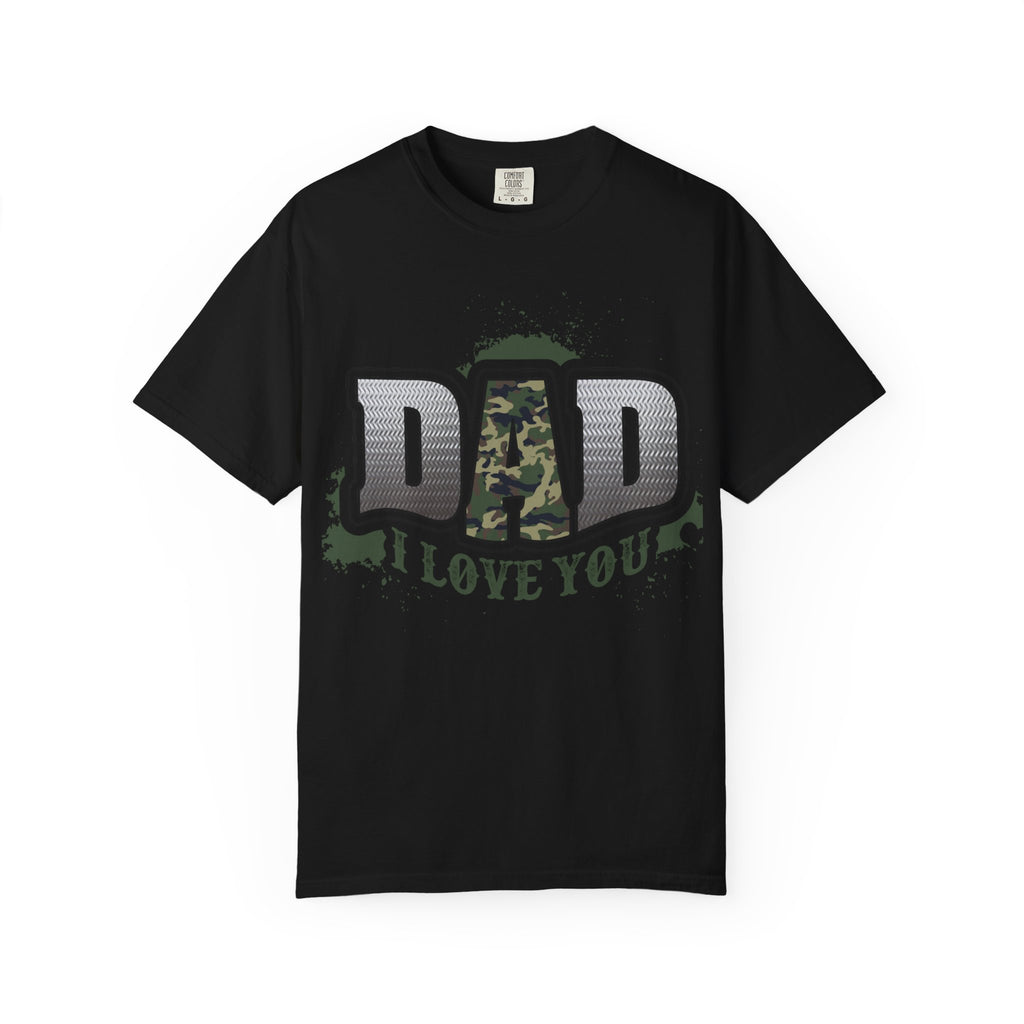 Dad I Love You Camo Graphic T-Shirt