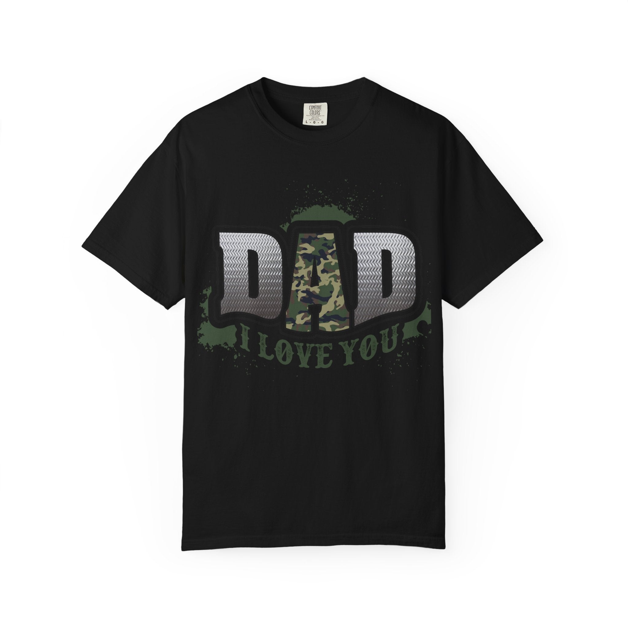 Dad I Love You Camo Graphic T-Shirt