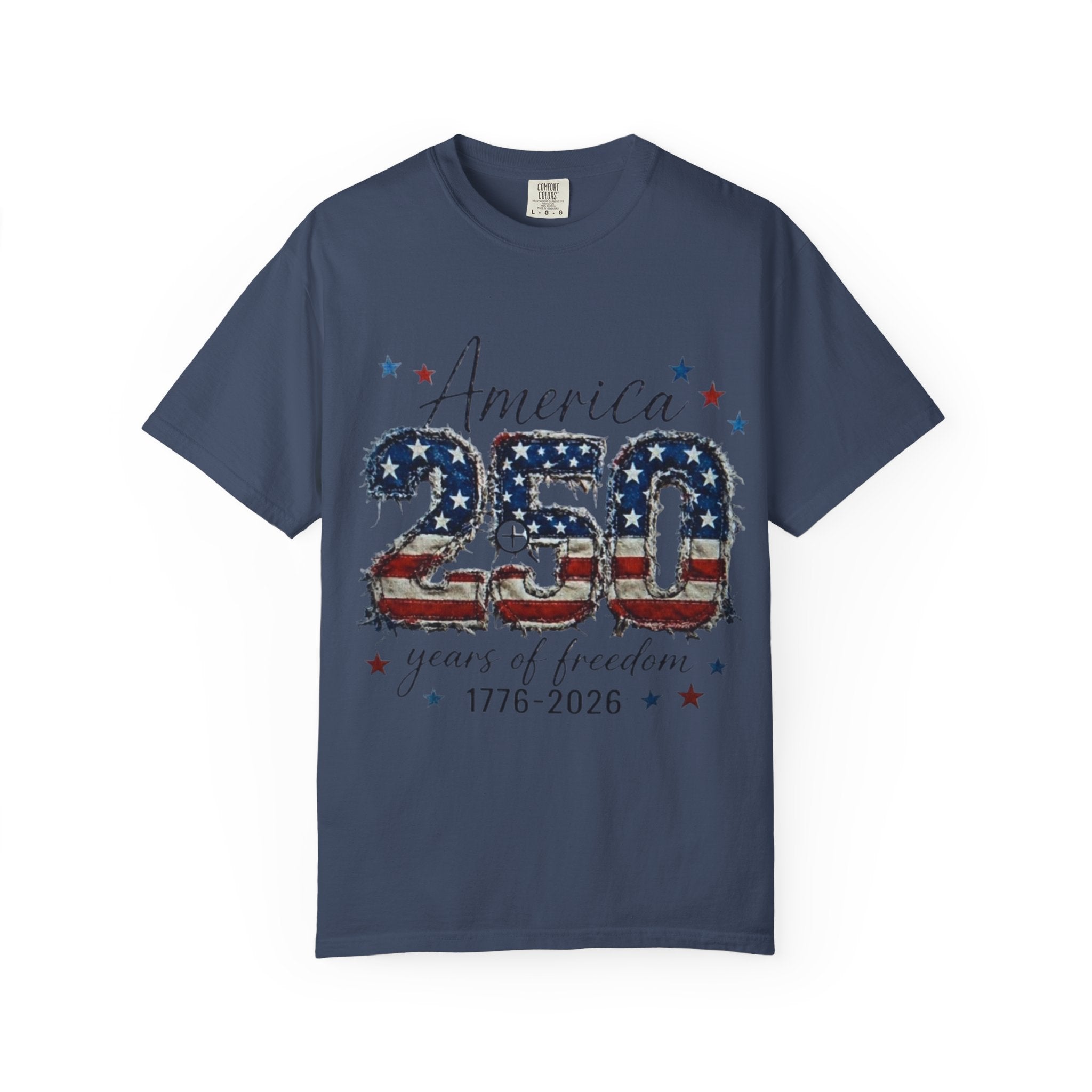 America 250 T-Shirt — 1776–2026 Stars & Stripes Patriotic Tee