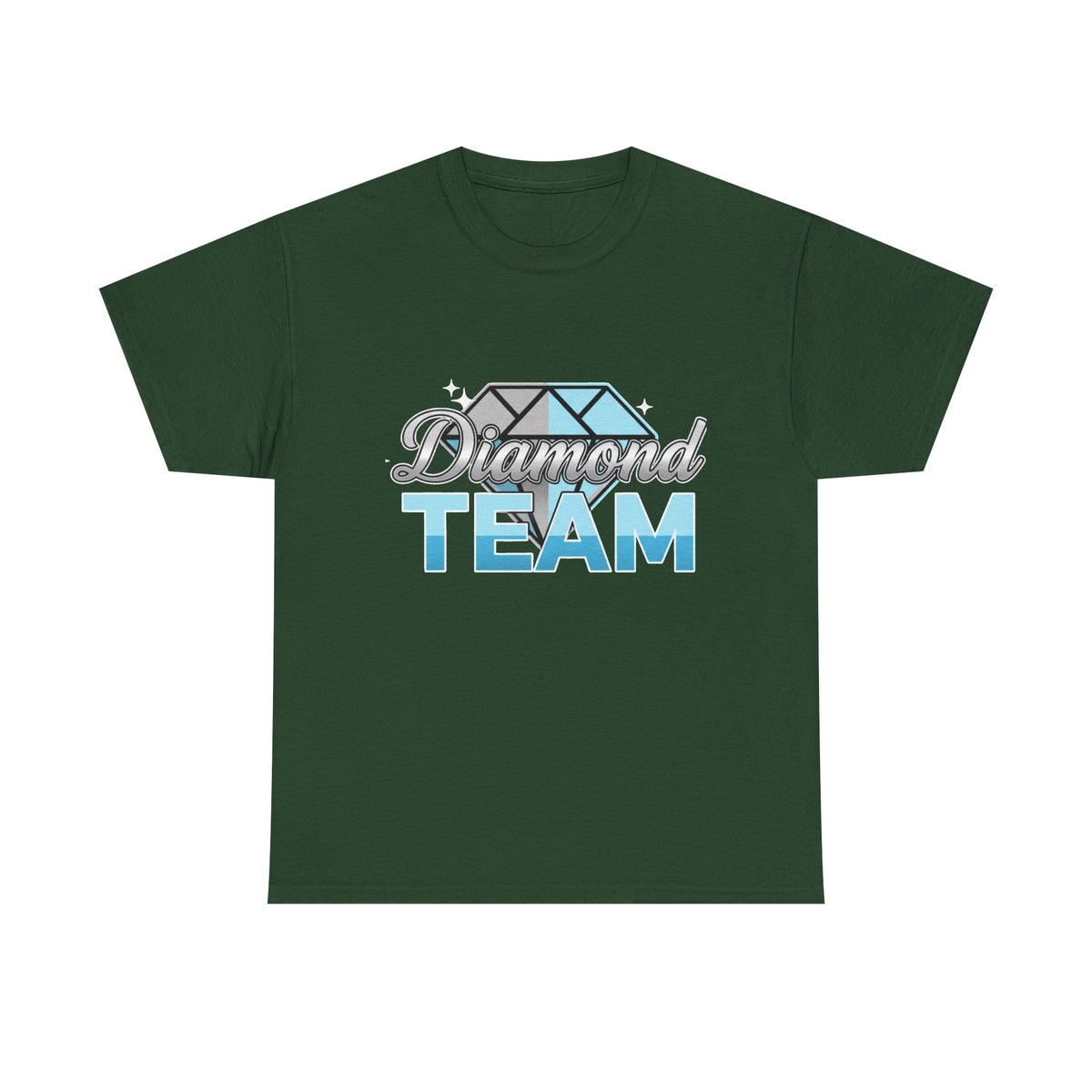 Diamond Team T-Shirt — Blue Gem Graphic Tee
