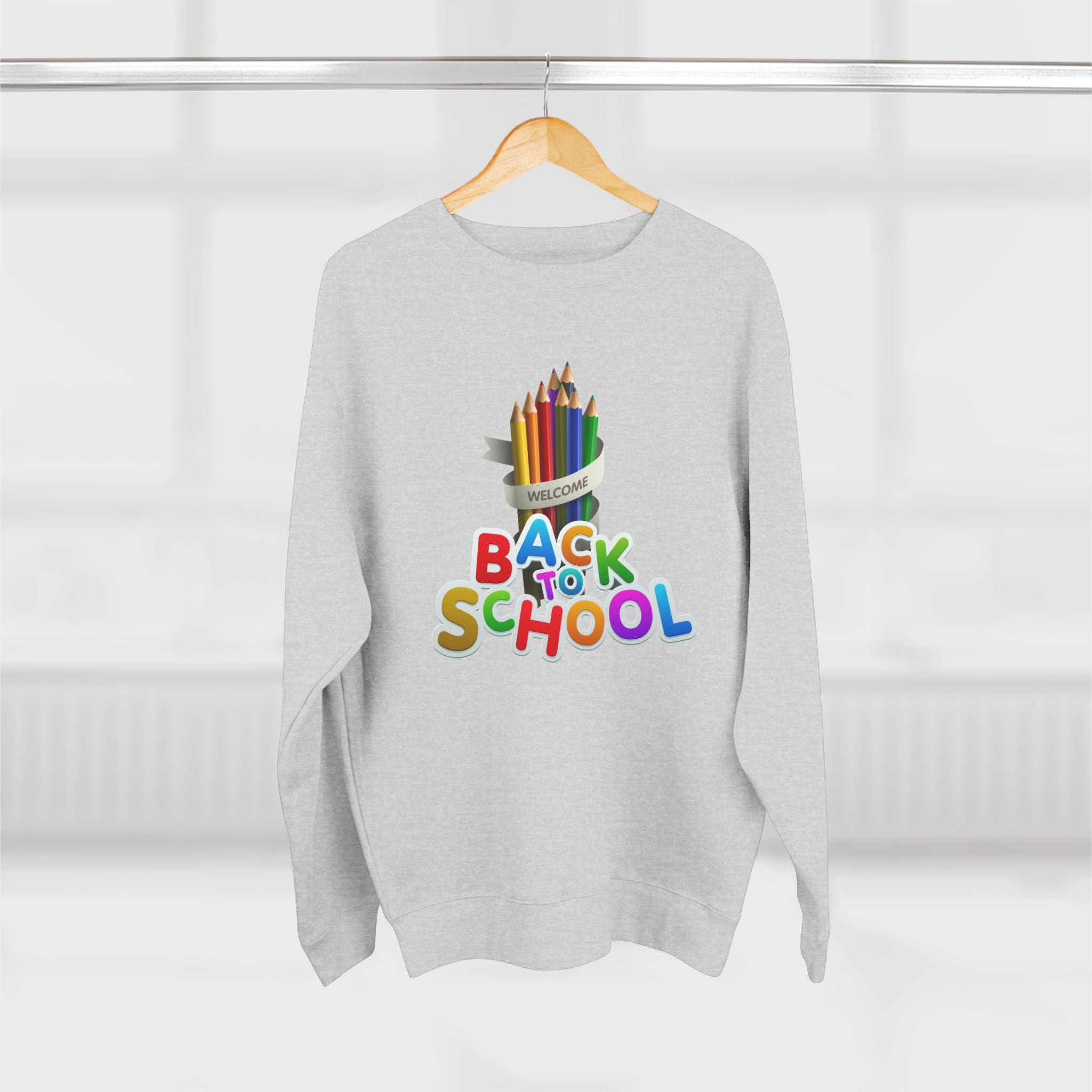 Okula Dönüş Sweatshirt'ü — Renkli Kalem Tasarımı