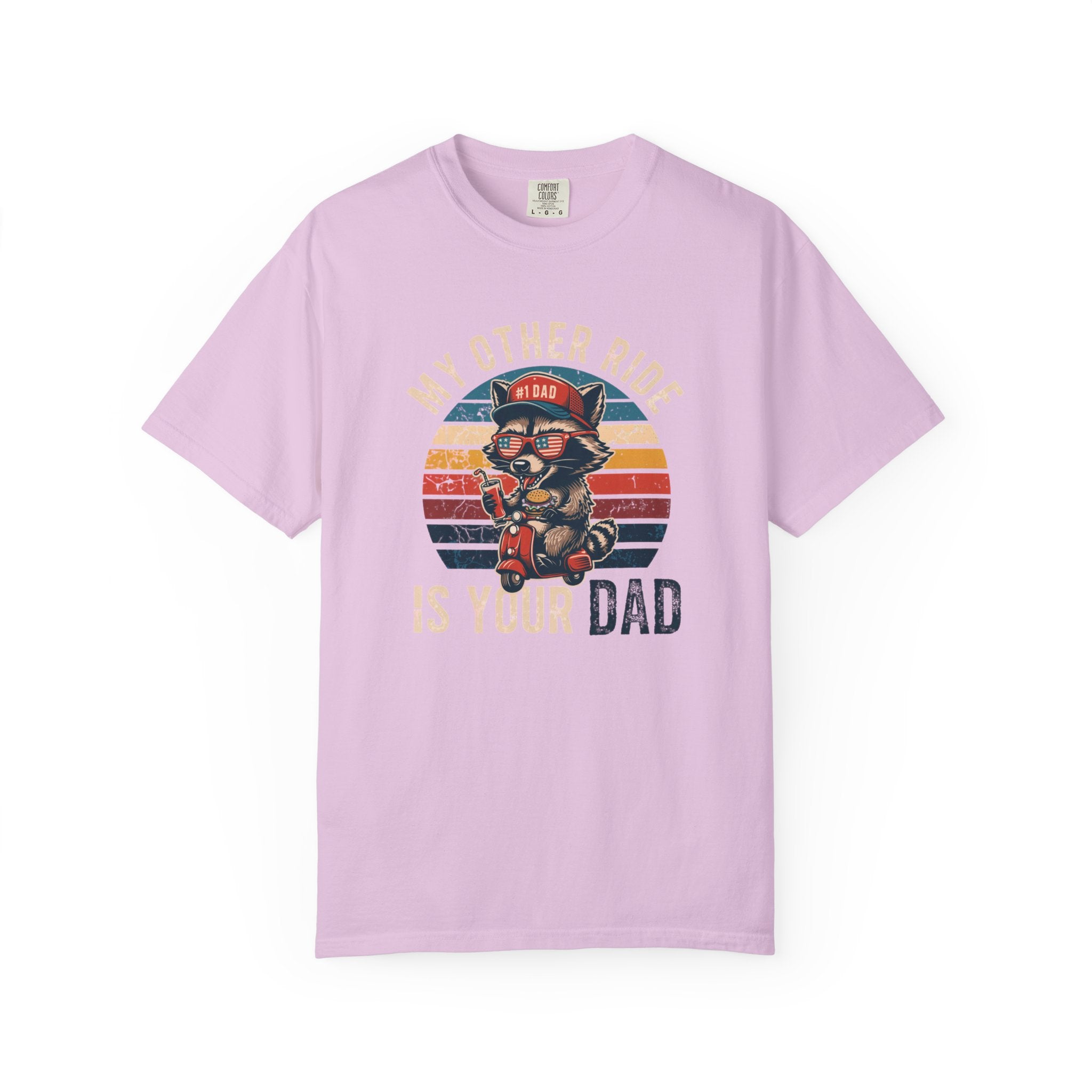 My Other Ride Is Your Dad T-Shirt — Cute Motorcycle Puppy Graphic Tee for Dad, Father's Day Gift