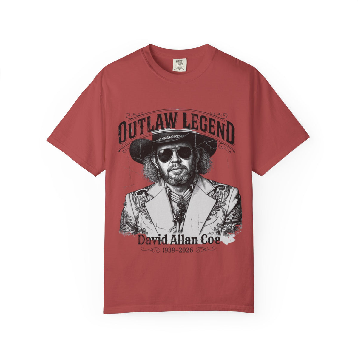 Outlaw Legend Tribute T-Shirt — David Allan Coe Memorial Graphic Tee