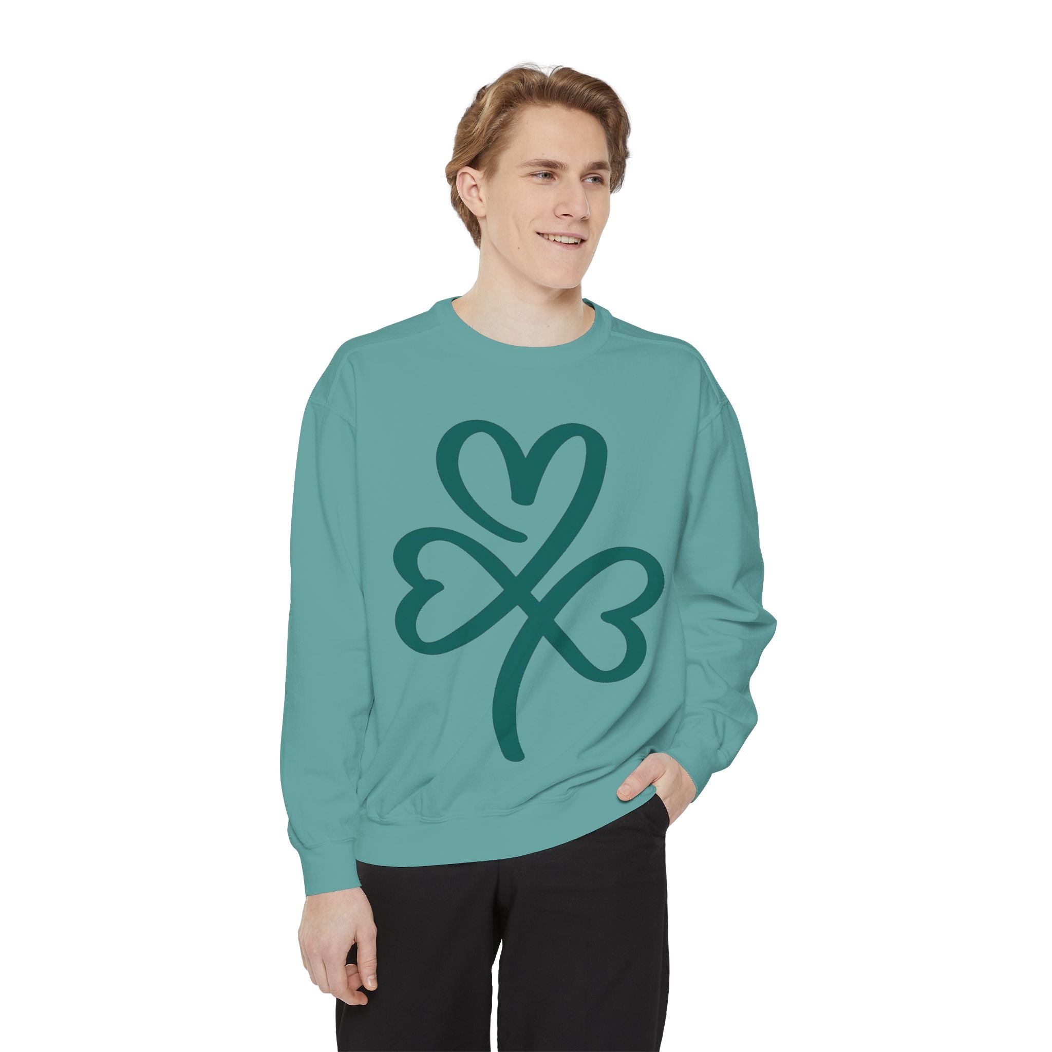Heart Clover Cotton Sweatshirt