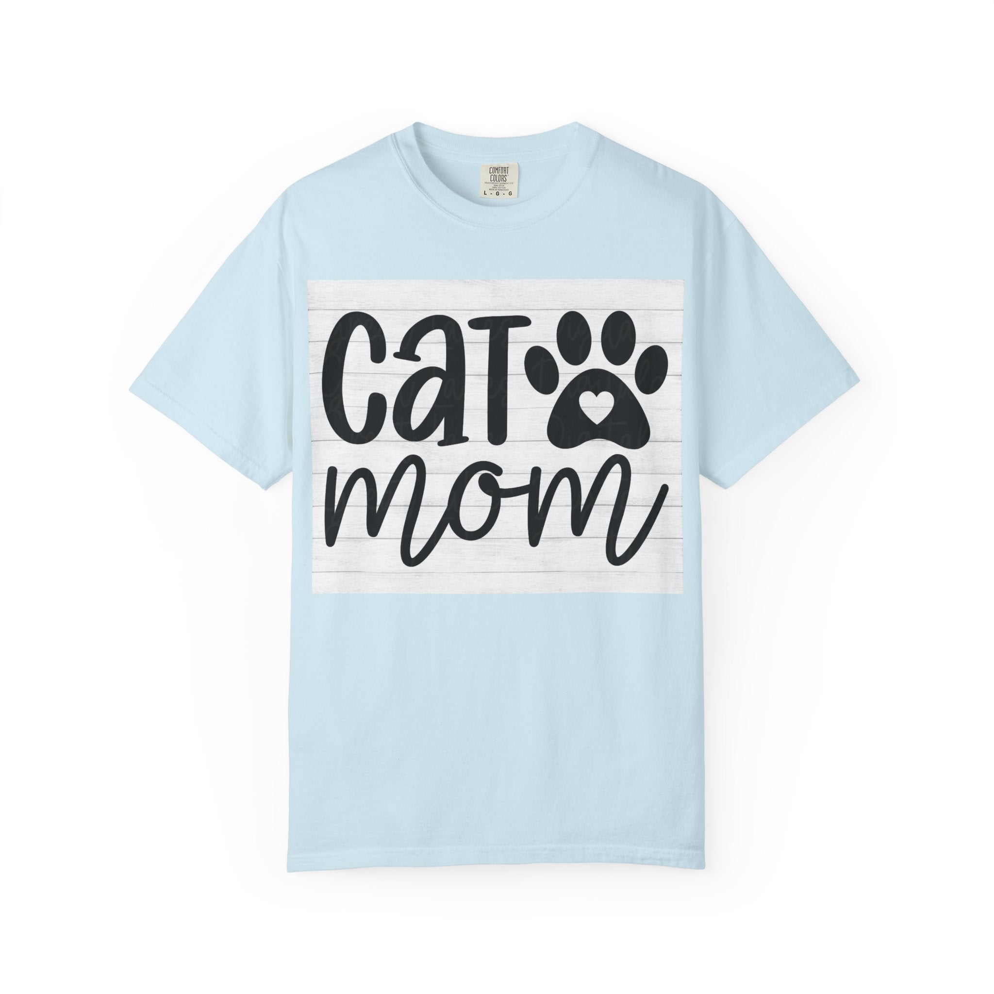 Garment-Dyed Cat Mom Tee