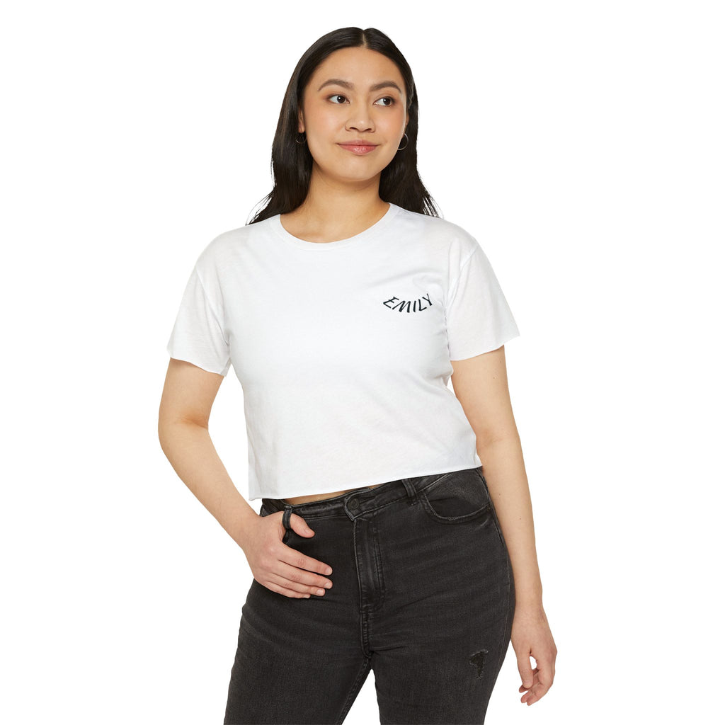 White Festival Crop Top