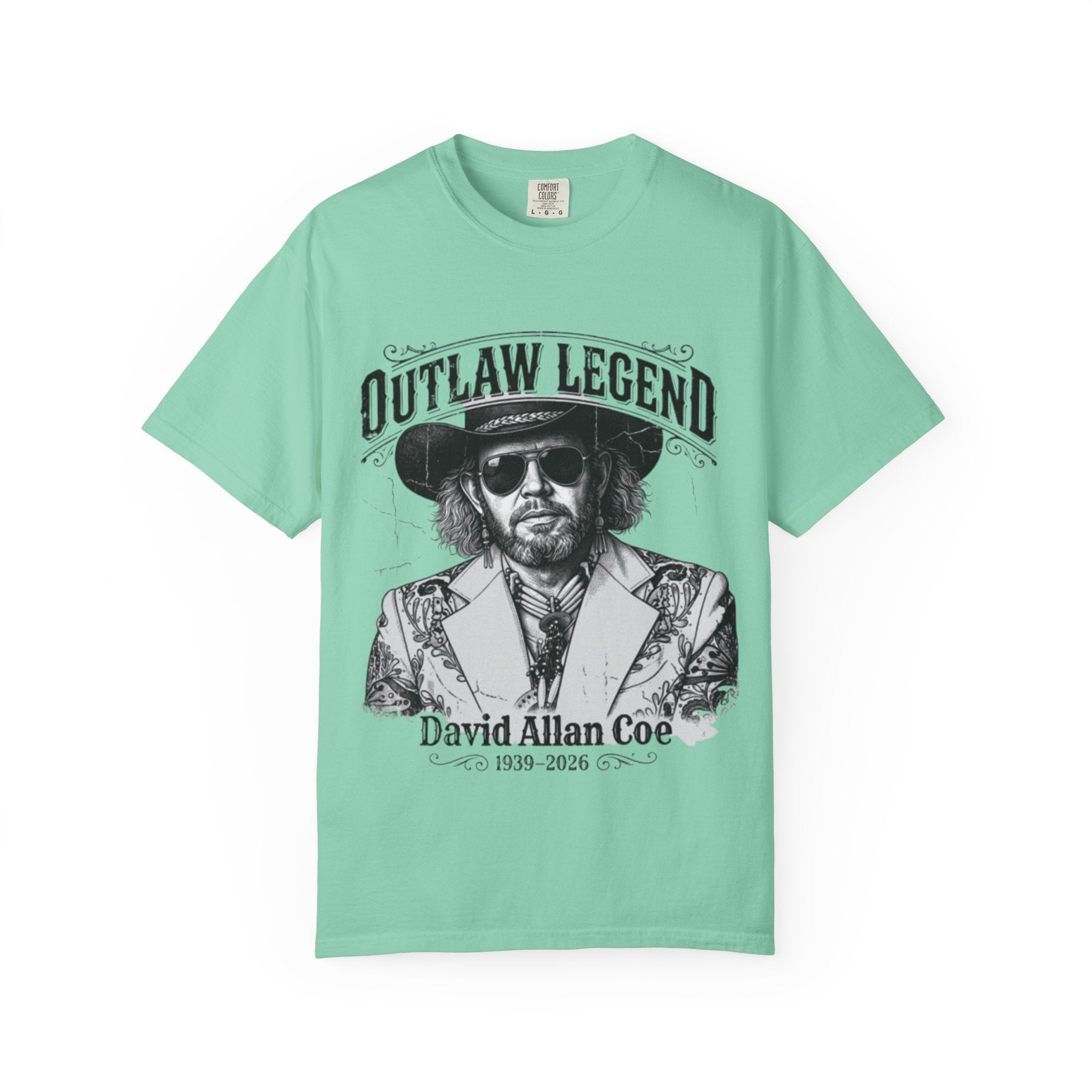 Outlaw Legend Tribute T-Shirt — David Allan Coe Memorial Graphic Tee