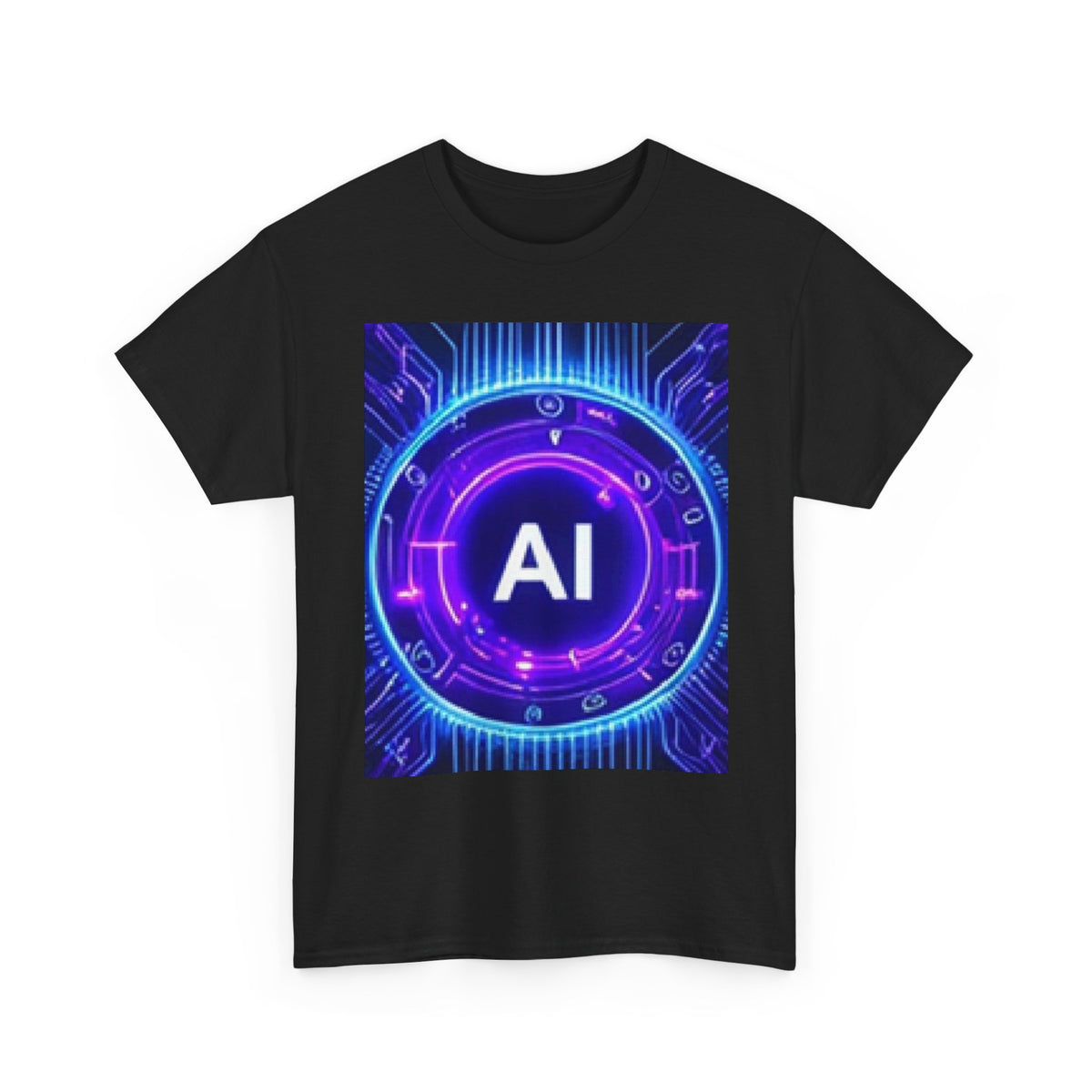 AI Circuit Tee — Futuristic Tech Graphic T-Shirt