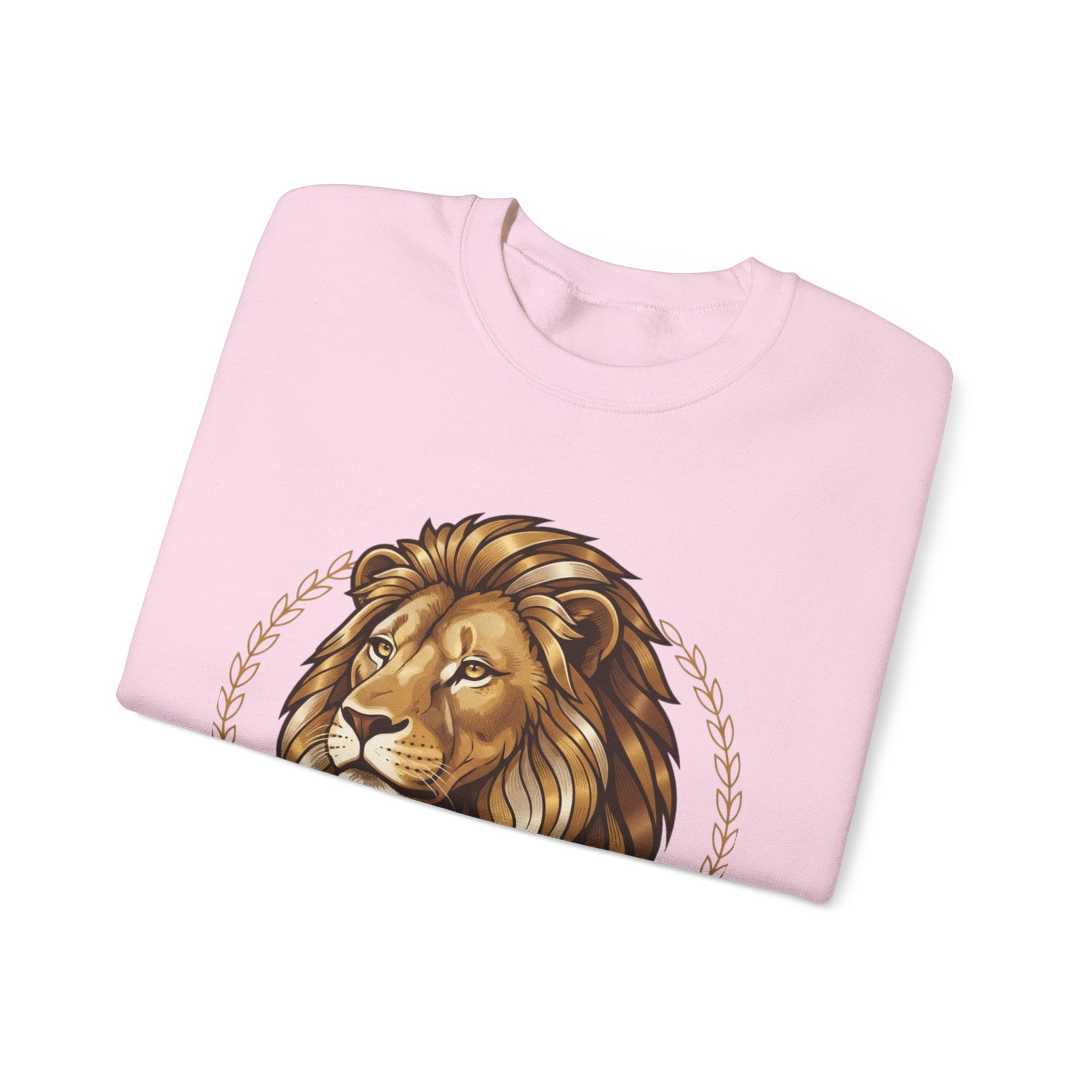 Lion Graphic Cotton Crewneck