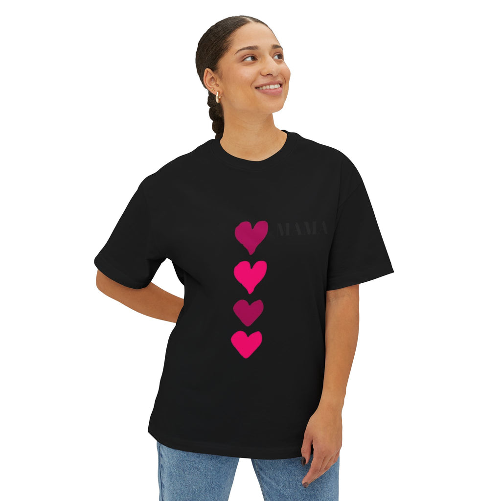 Oversized Cotton Mom Bear Tee