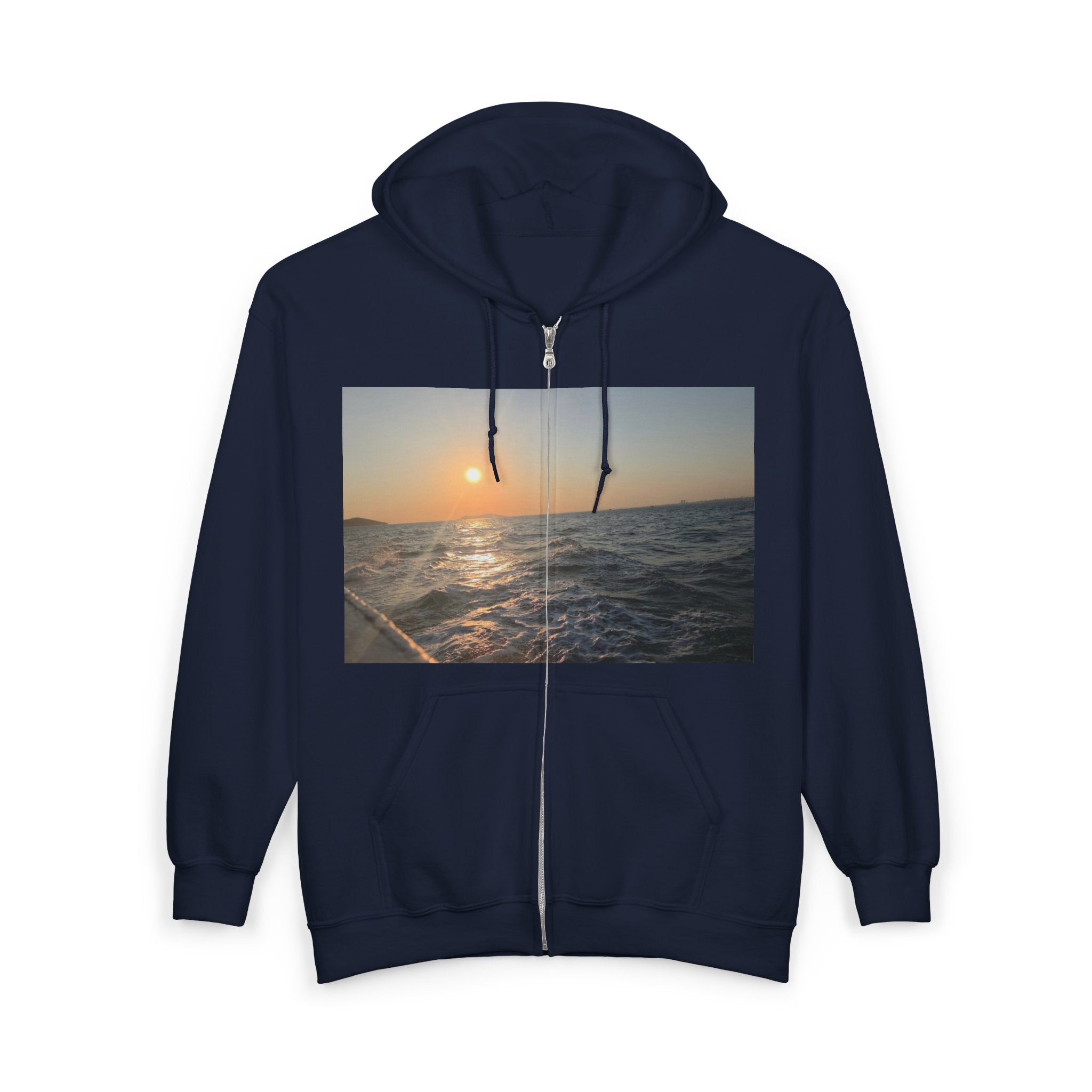Coastal Sunset Zip Hoodie
