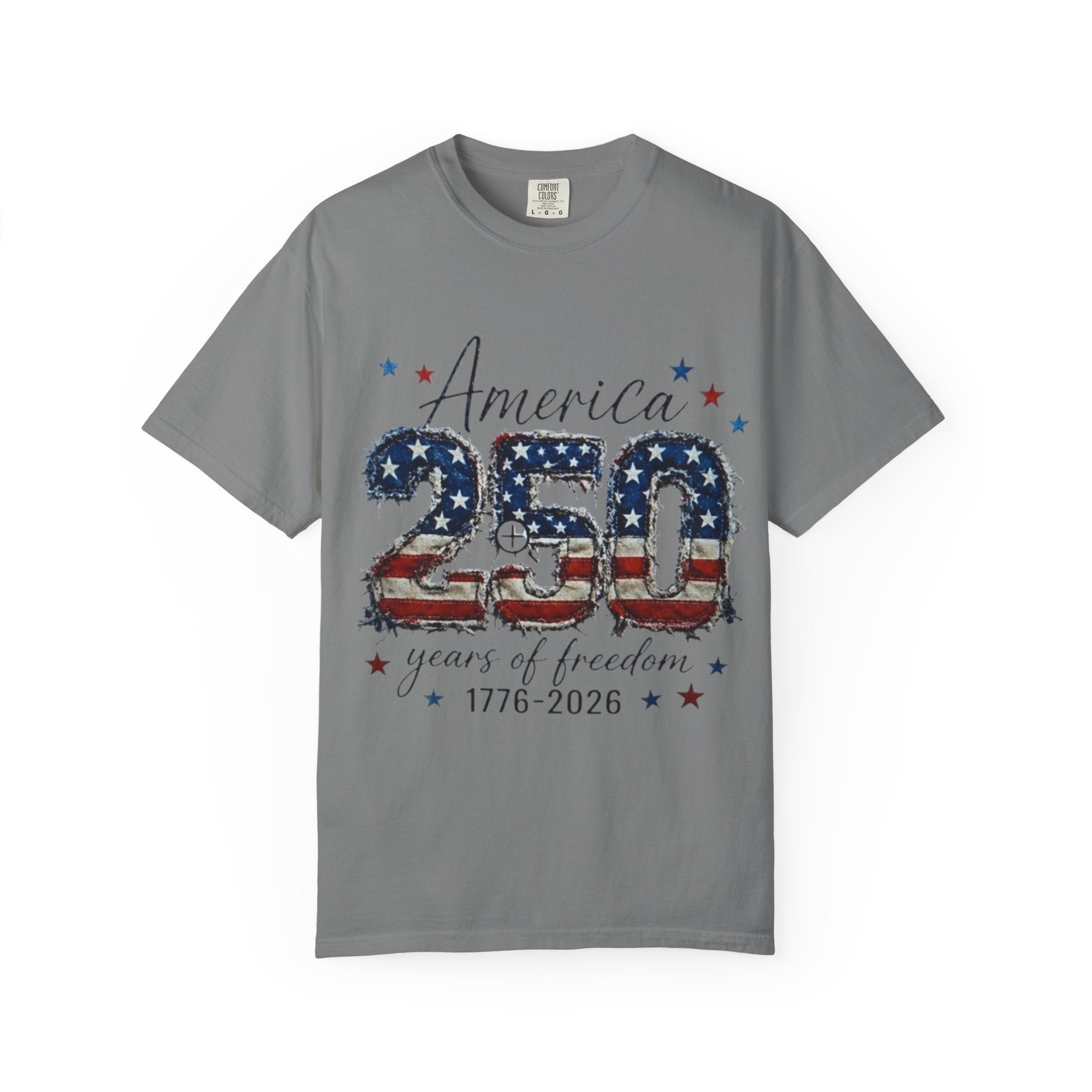 America 250 T-Shirt — 1776–2026 Stars & Stripes Patriotic Tee