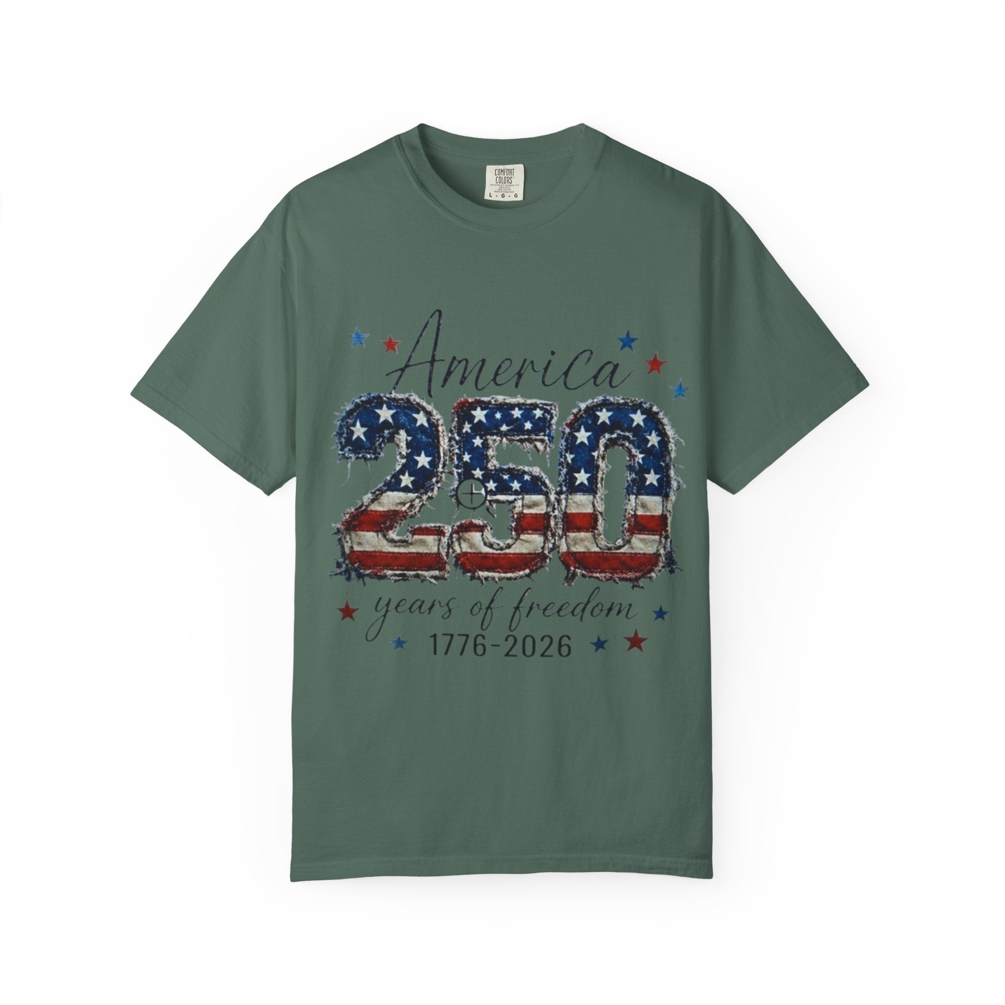 America 250 T-Shirt — 1776–2026 Stars & Stripes Patriotic Tee