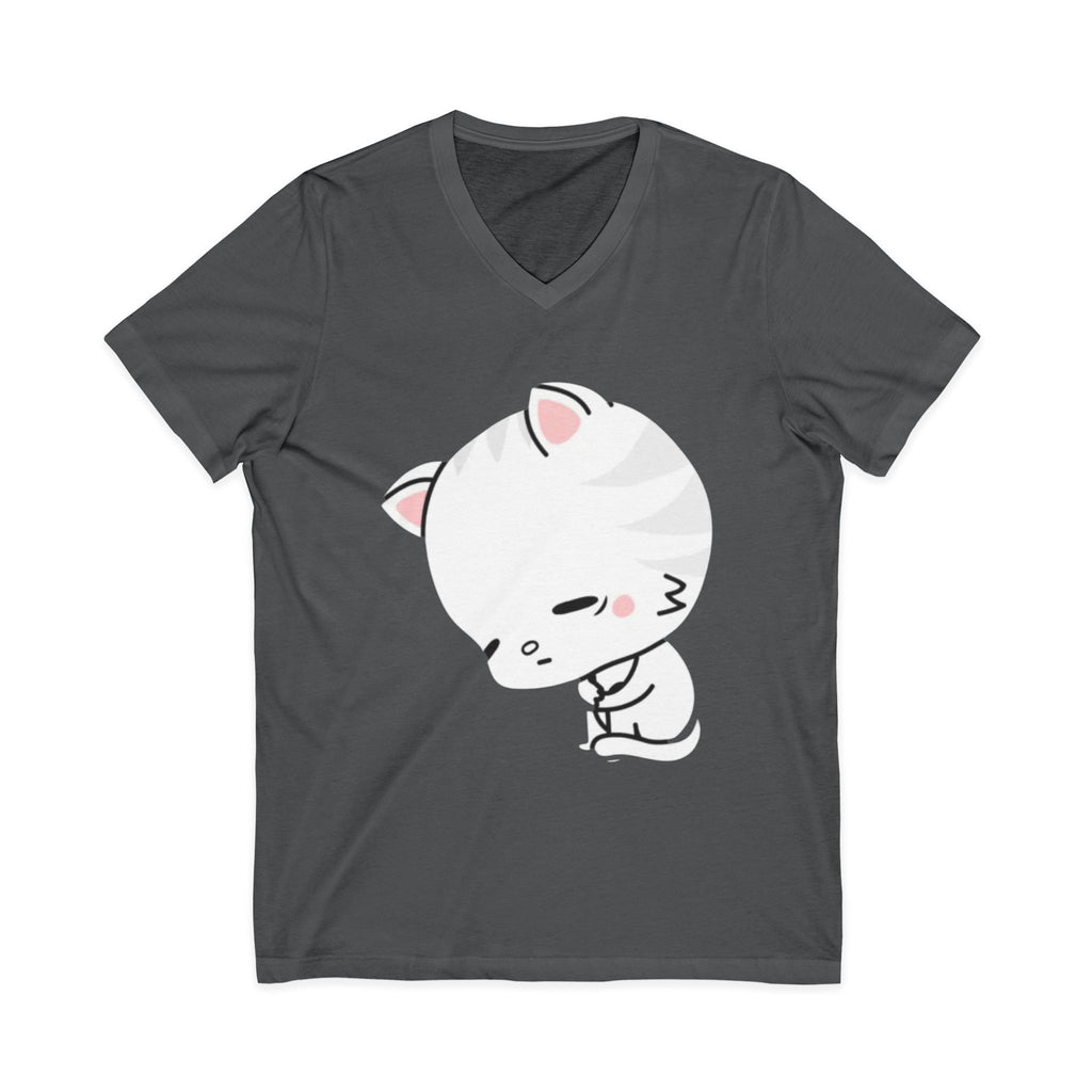 Unisex Jersey Short Sleeve V-Neck Tee