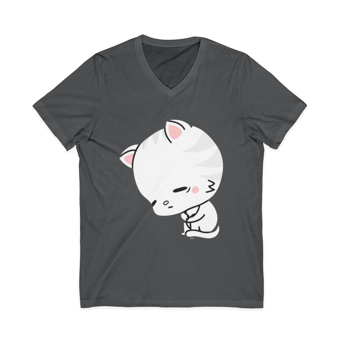 Unisex Jersey Short Sleeve V-Neck Tee