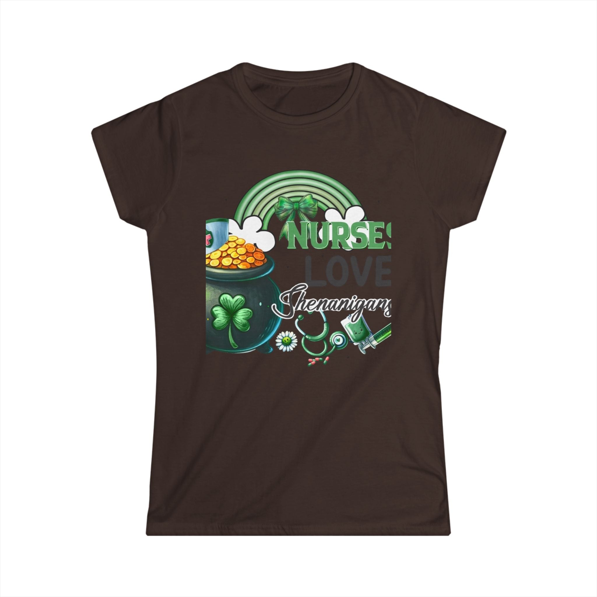 Nurse Shamrock Cotton Tee