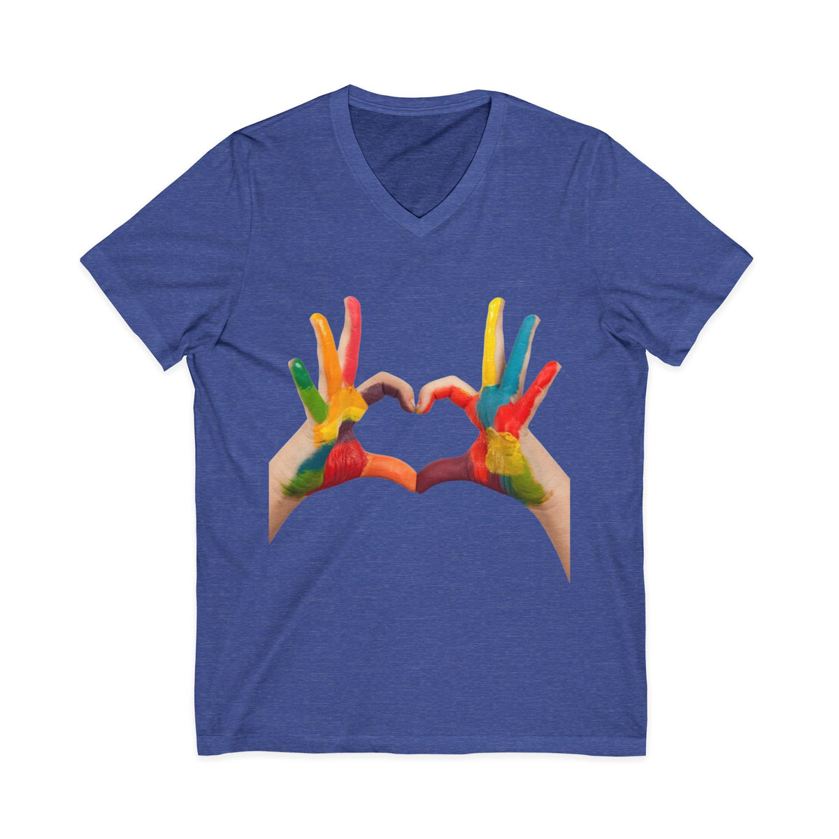 Unisex Jersey Short Sleeve V-Neck Tee