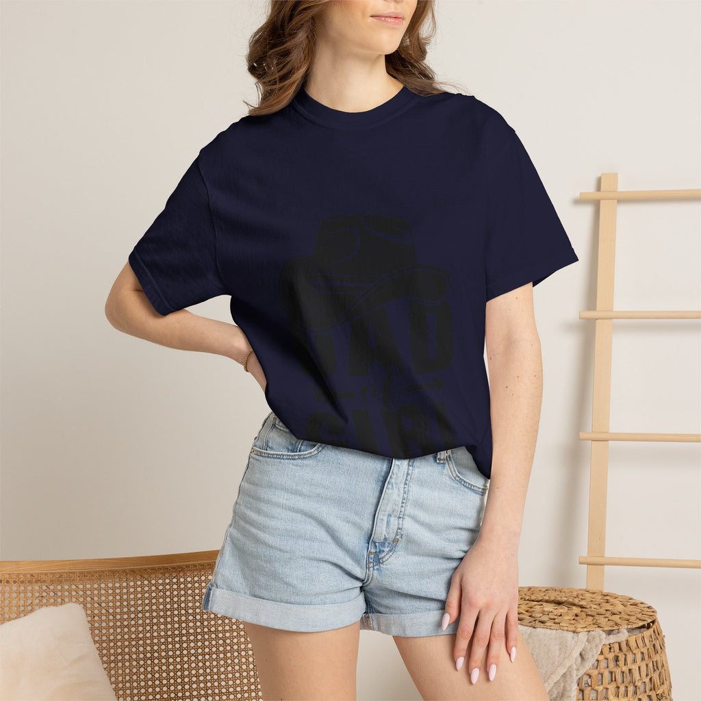 Dad of Girl T-Shirt — Cowboy Hat Father of Daughter Tee