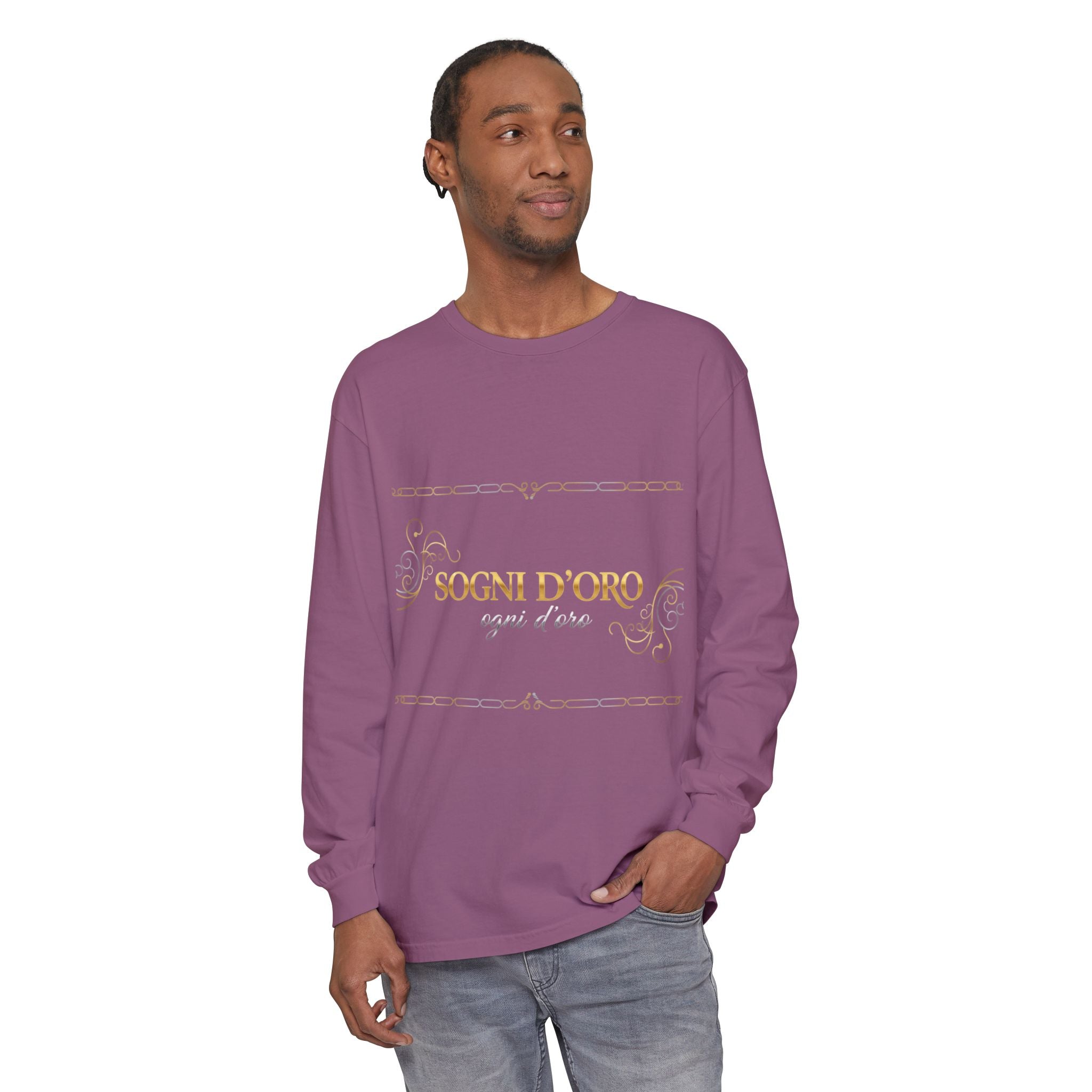 Garment-Dyed Cotton Long Sleeve