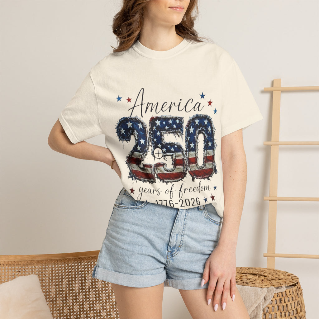 America 250 T-Shirt — 1776–2026 Stars & Stripes Patriotic Tee