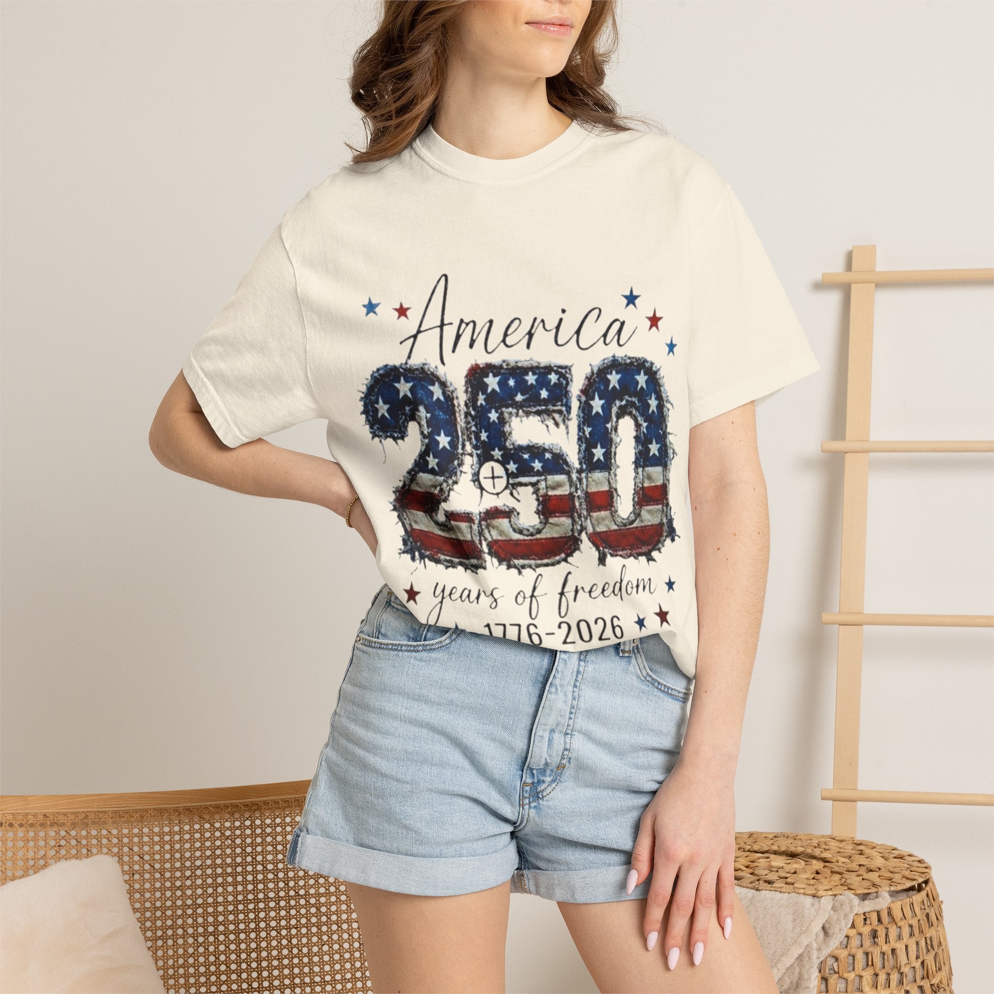 America 250 T-Shirt — 1776–2026 Stars & Stripes Patriotic Tee