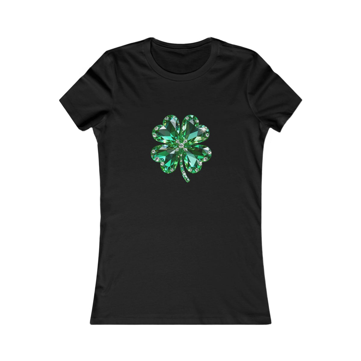 Women's T‑Shirt — Green Shamrock Clover Graphic St. Patrick's Day Tee